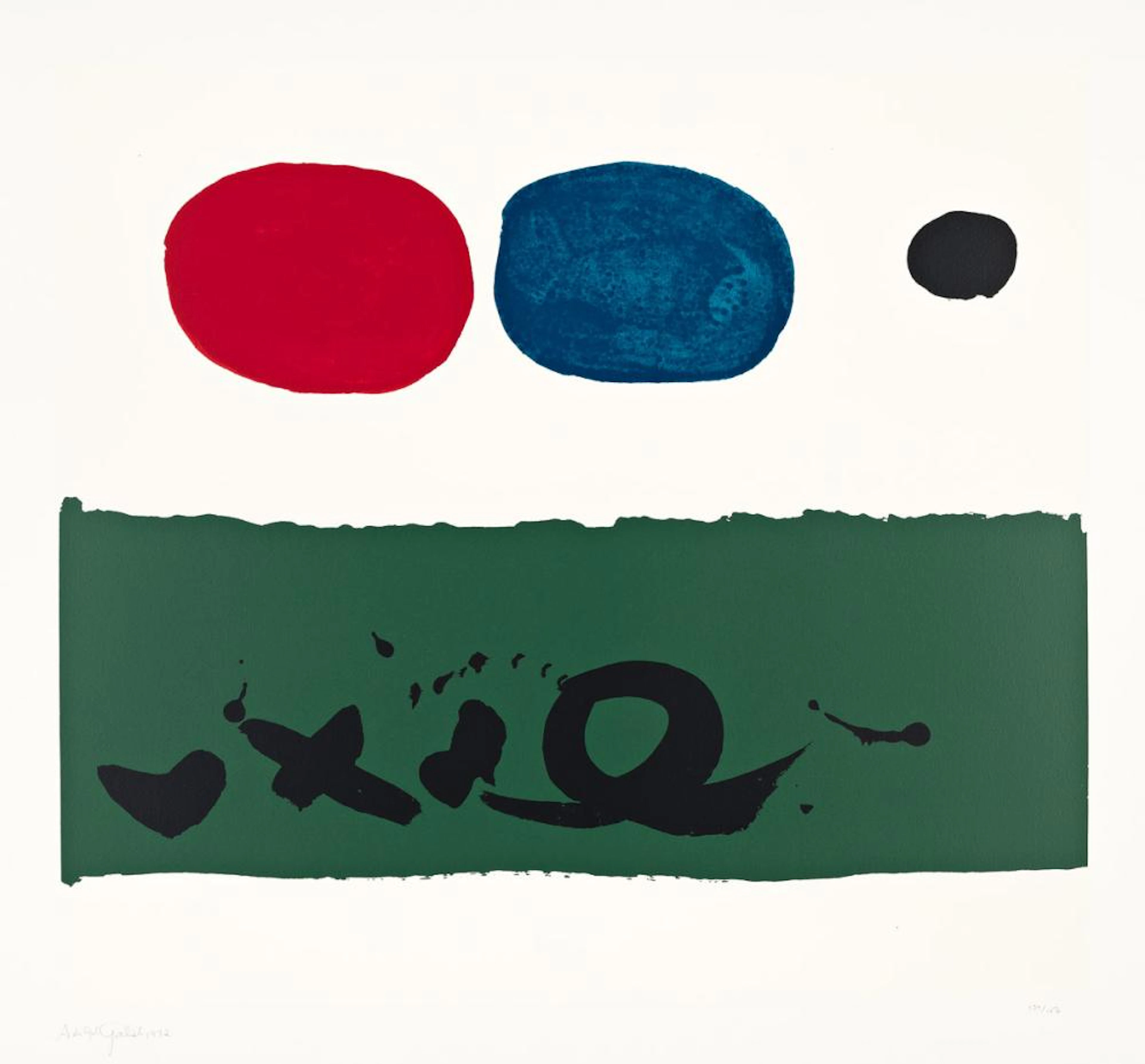 ADOLPH GOTTLIEB Green Foreground.
