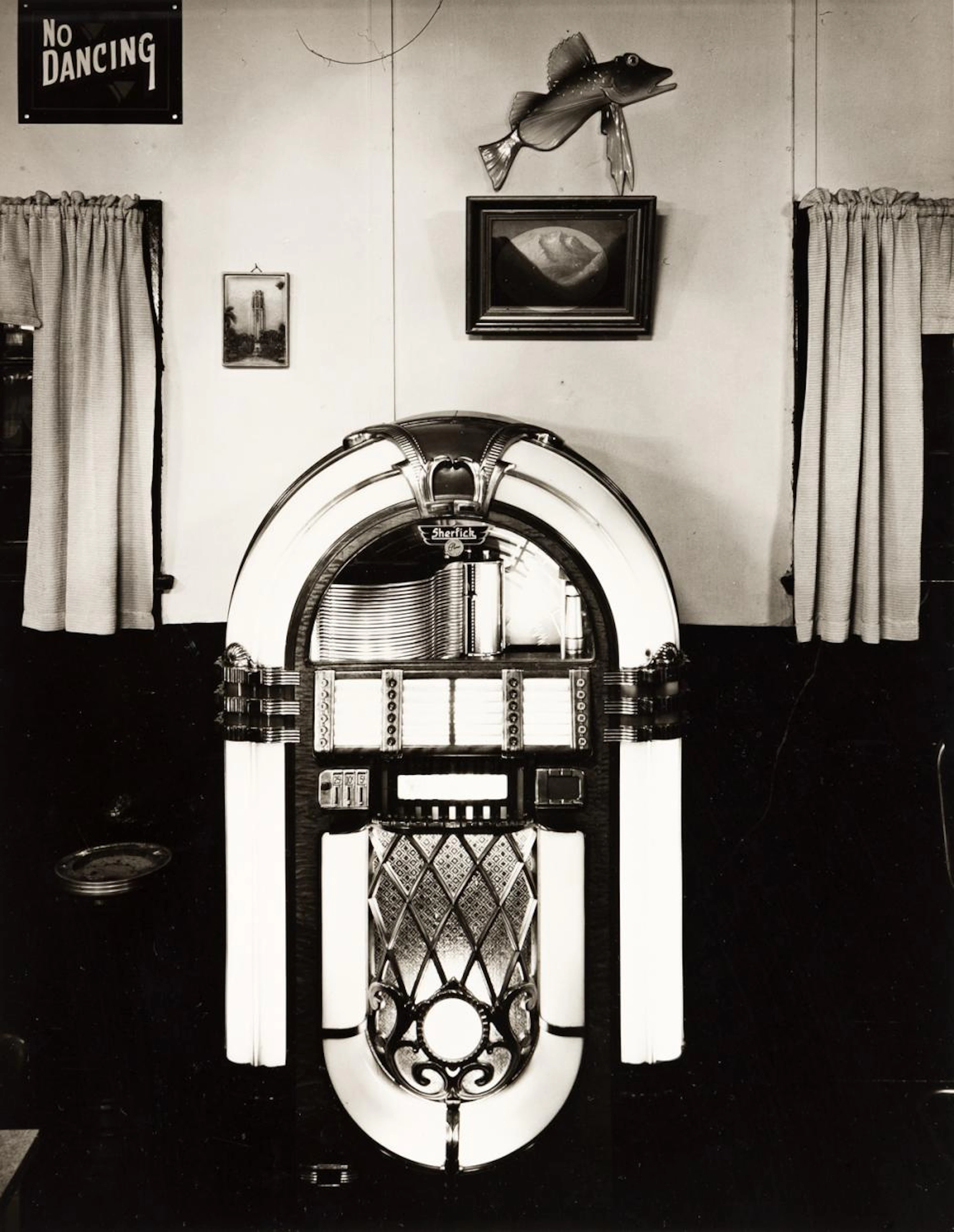 WRIGHT MORRIS (1910-1998) "No Dancing" Jukebox, Lone Pine, Nebraska.