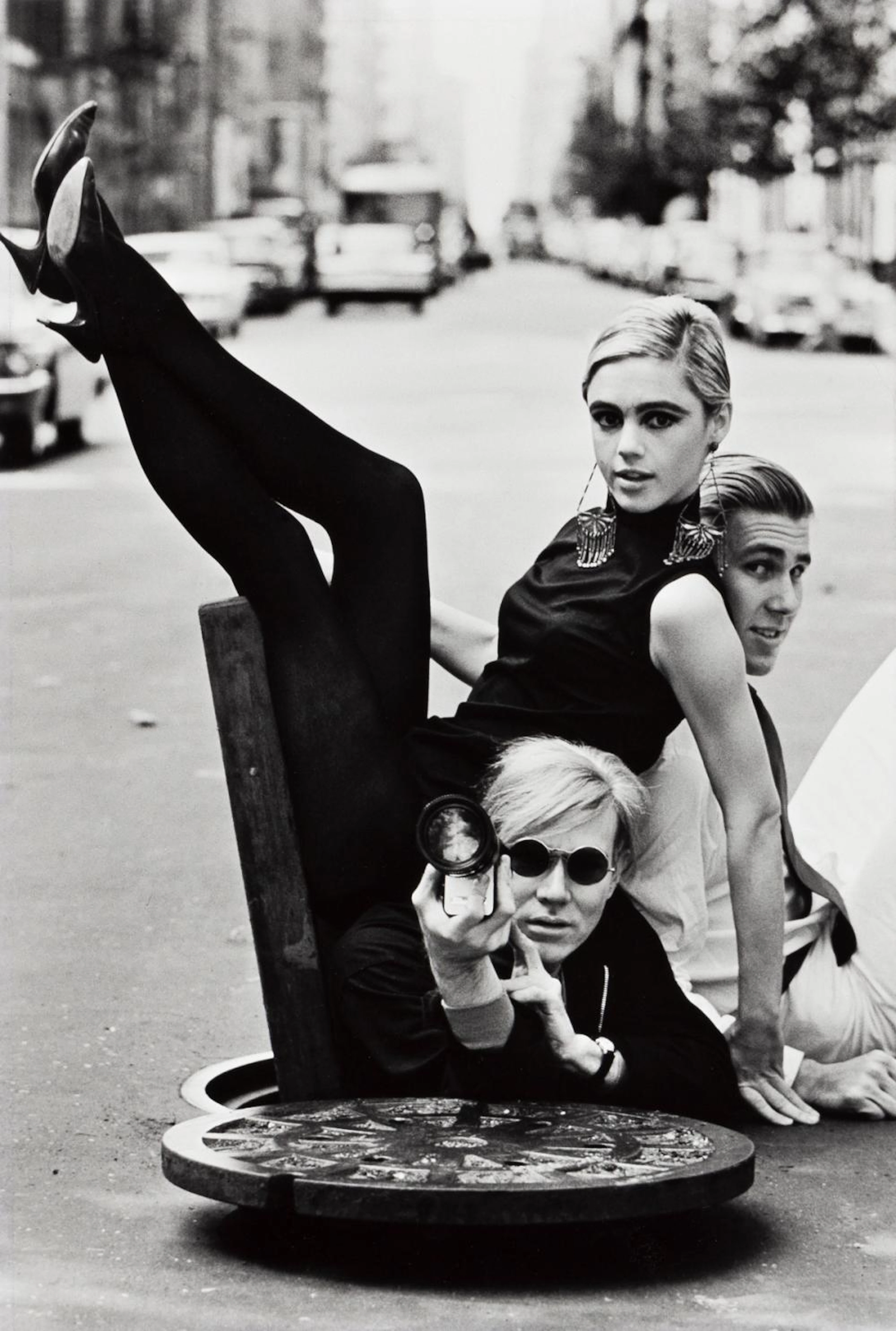BURT GLINN (1925-2008) Andy Warhol with Edie Sedgwick and Chuck Wein.