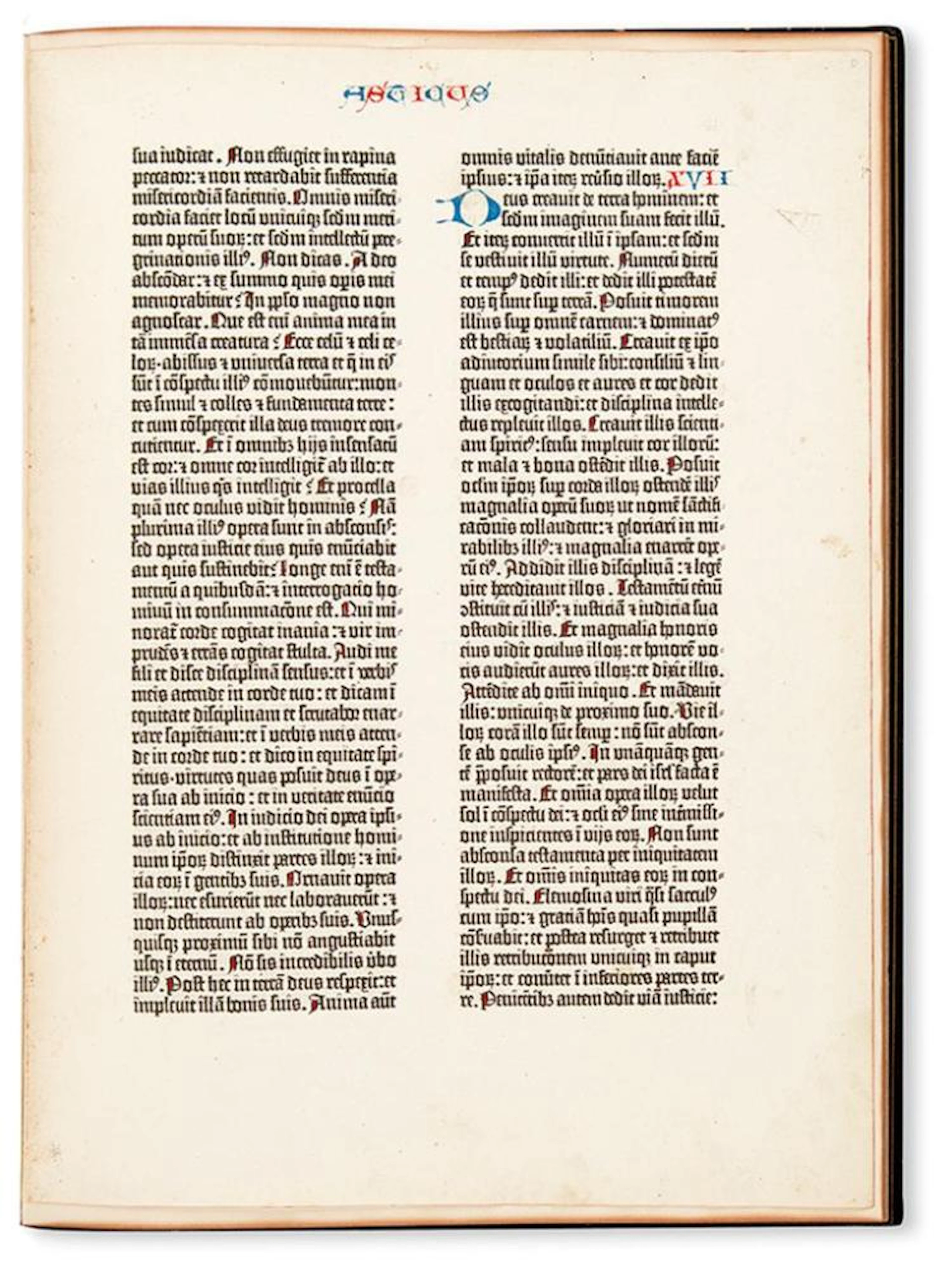 INCUNABULA BIBLE IN LATIN