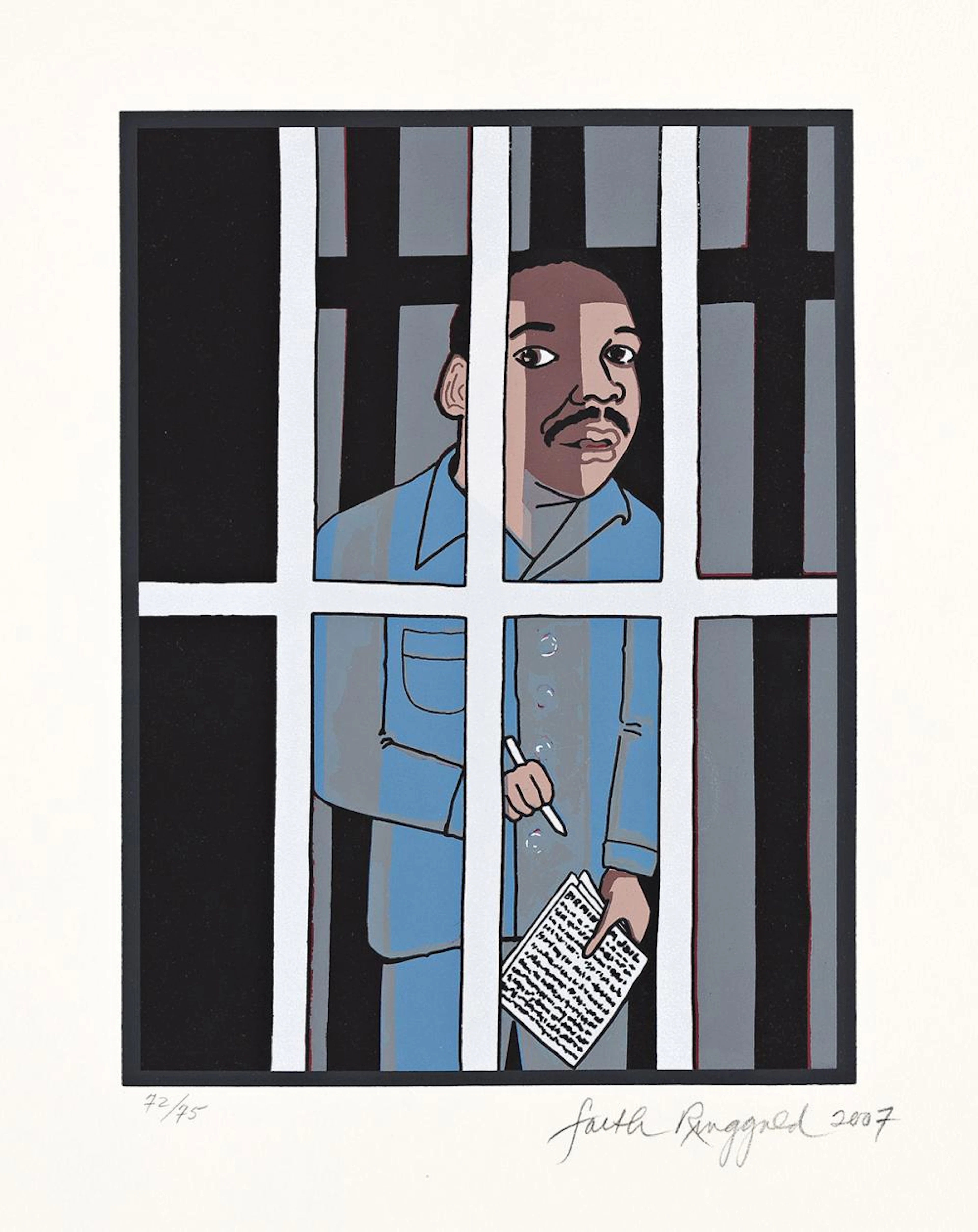 FAITH RINGGOLD (1930 - ) Letter From Birmingham City Jail.