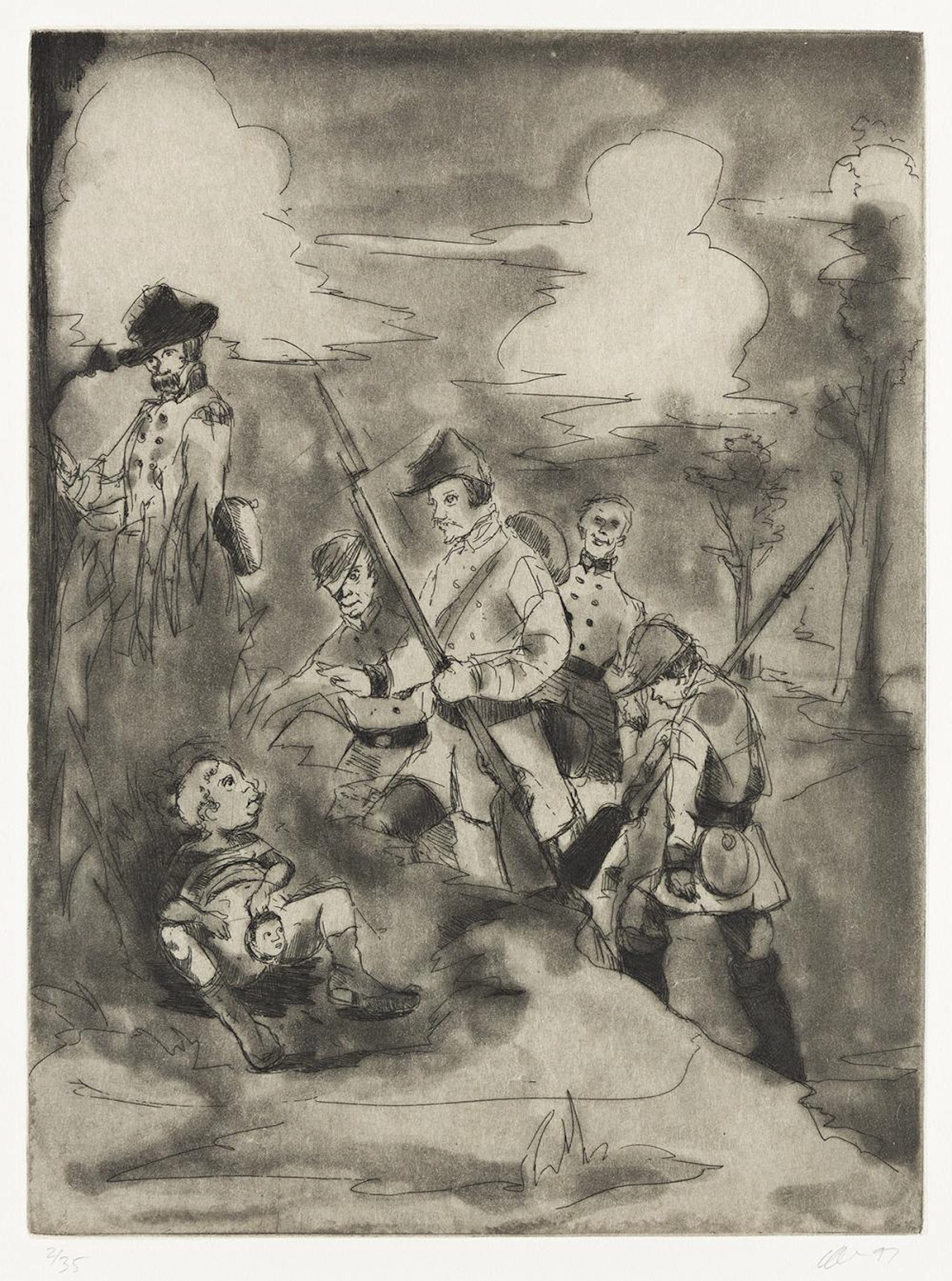 KARA WALKER (1969 - ) Lil Patch of Woods.
