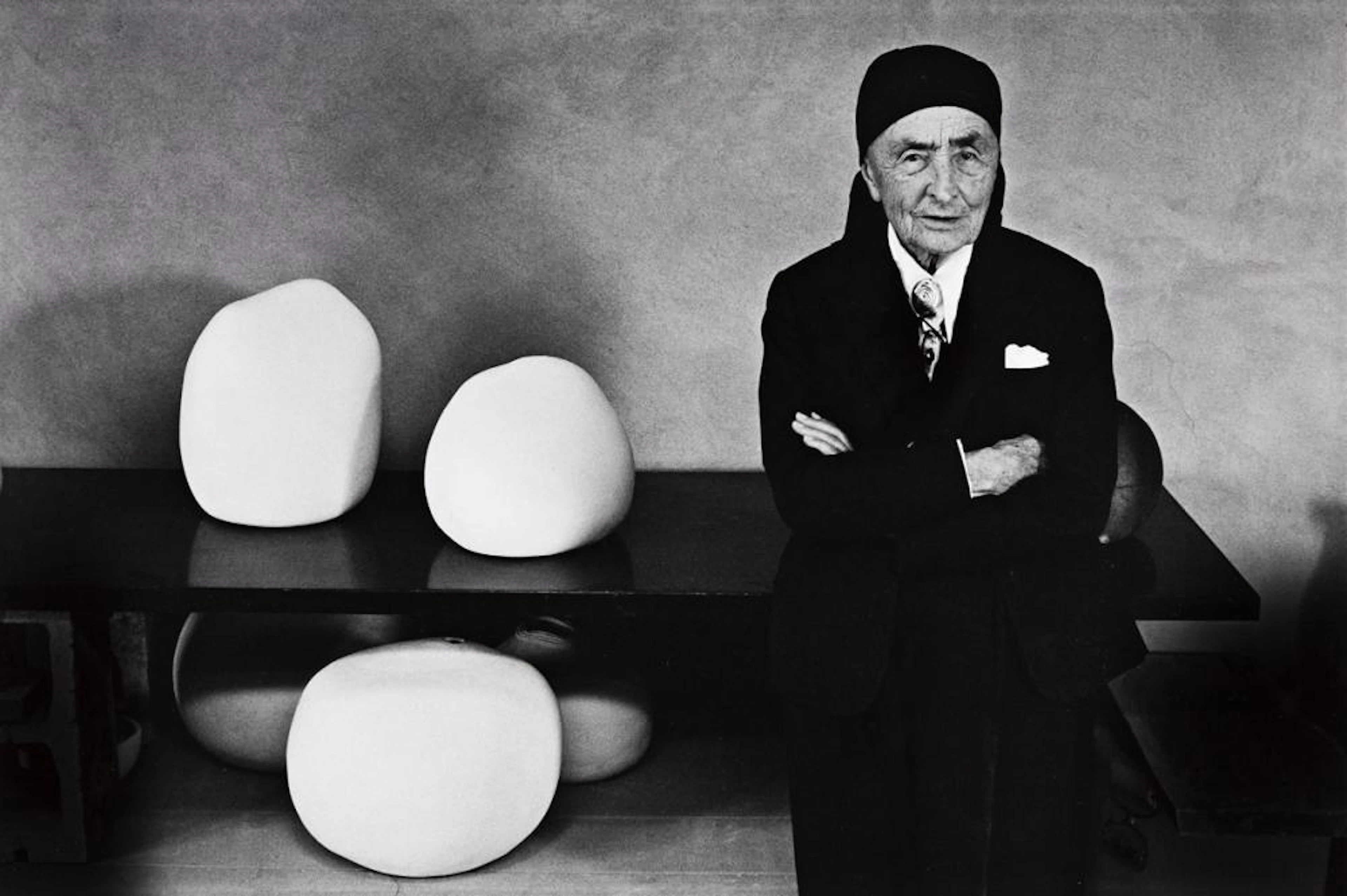 DAN BUDNIK (1933- ) Georgia O'Keeffe at the Ghost Ranch...