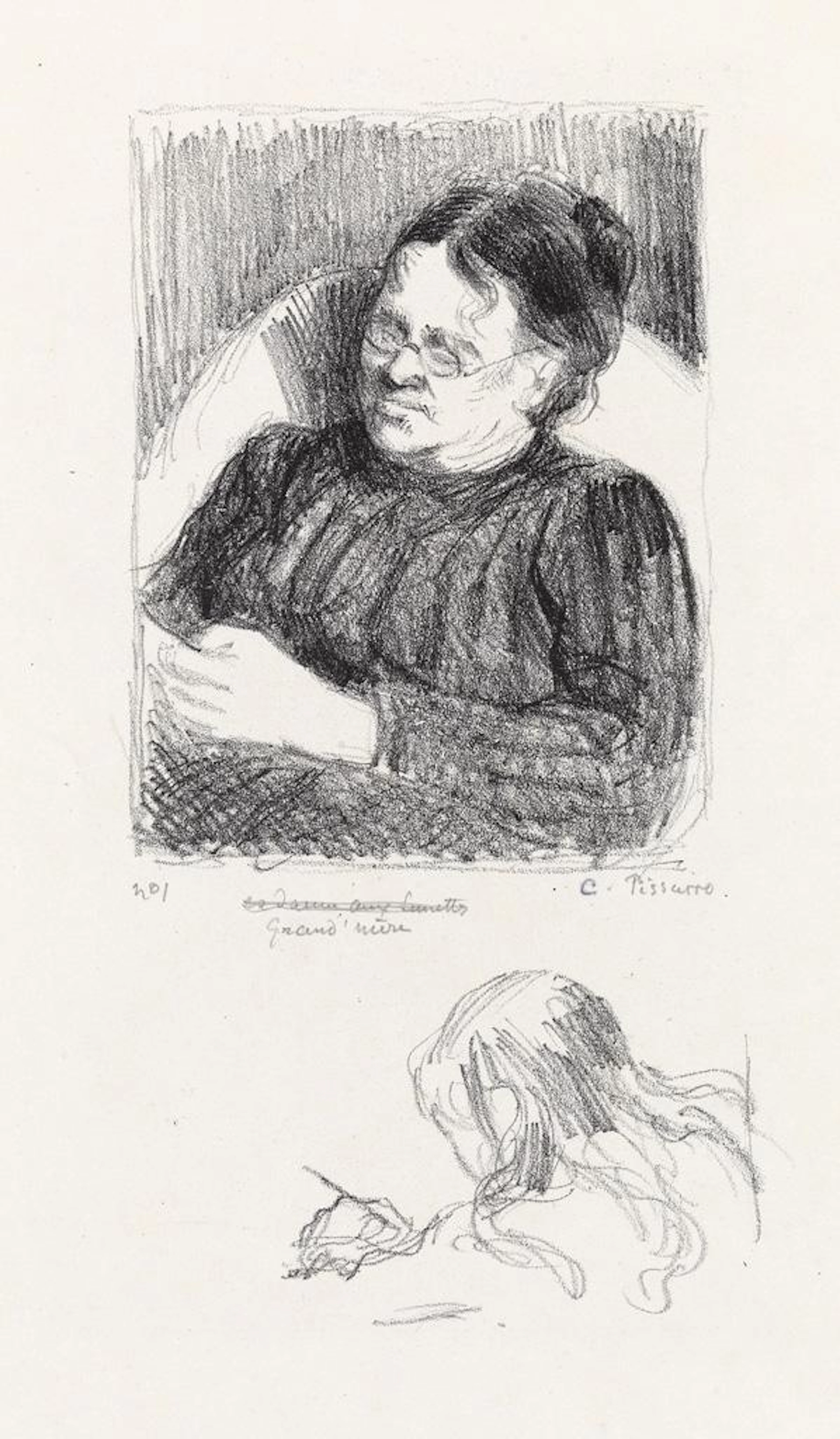 CAMILLE PISSARRO Grand''Mère (la femme de l''artiste).