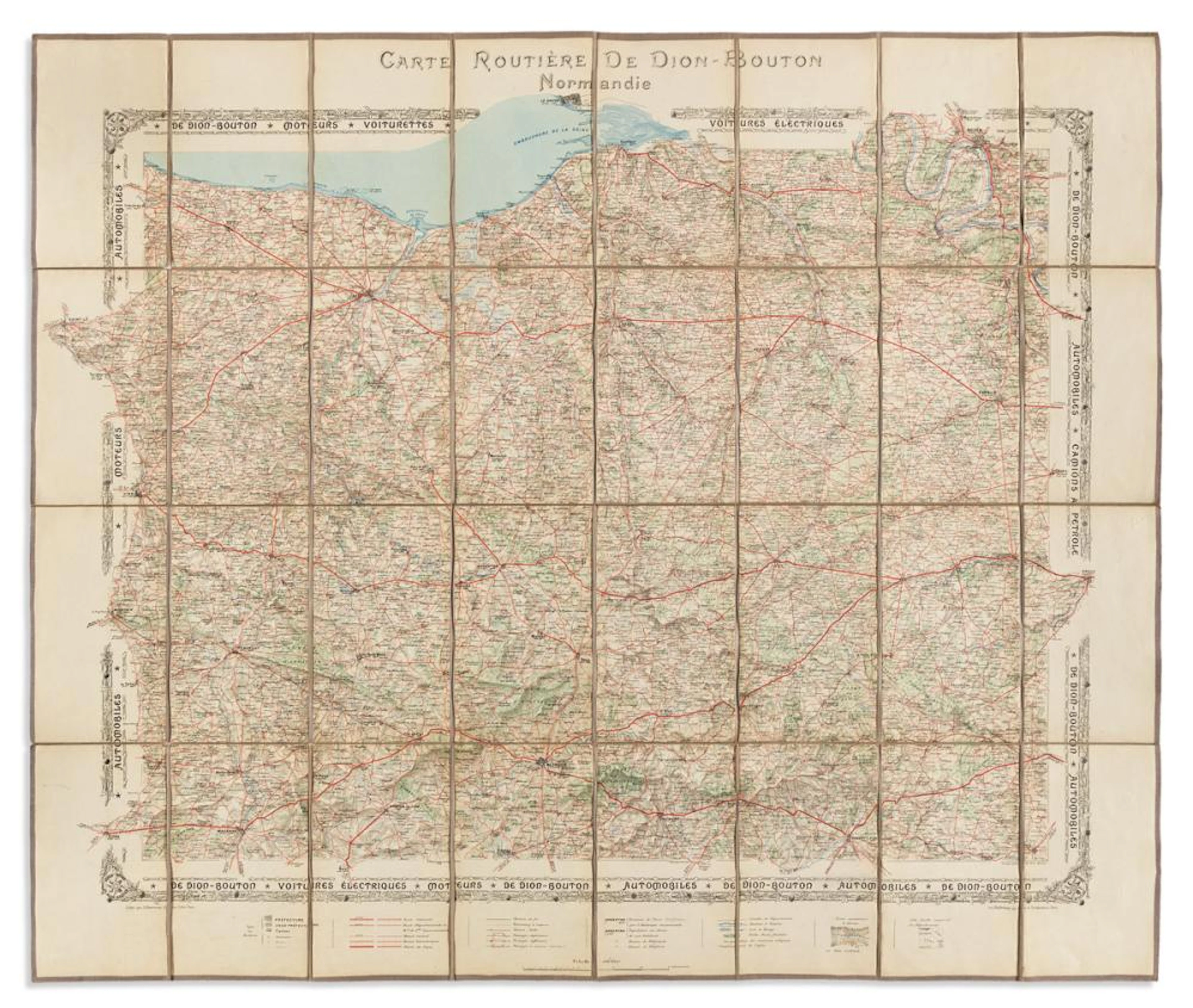 (AUTOMOBILE MAP.) J