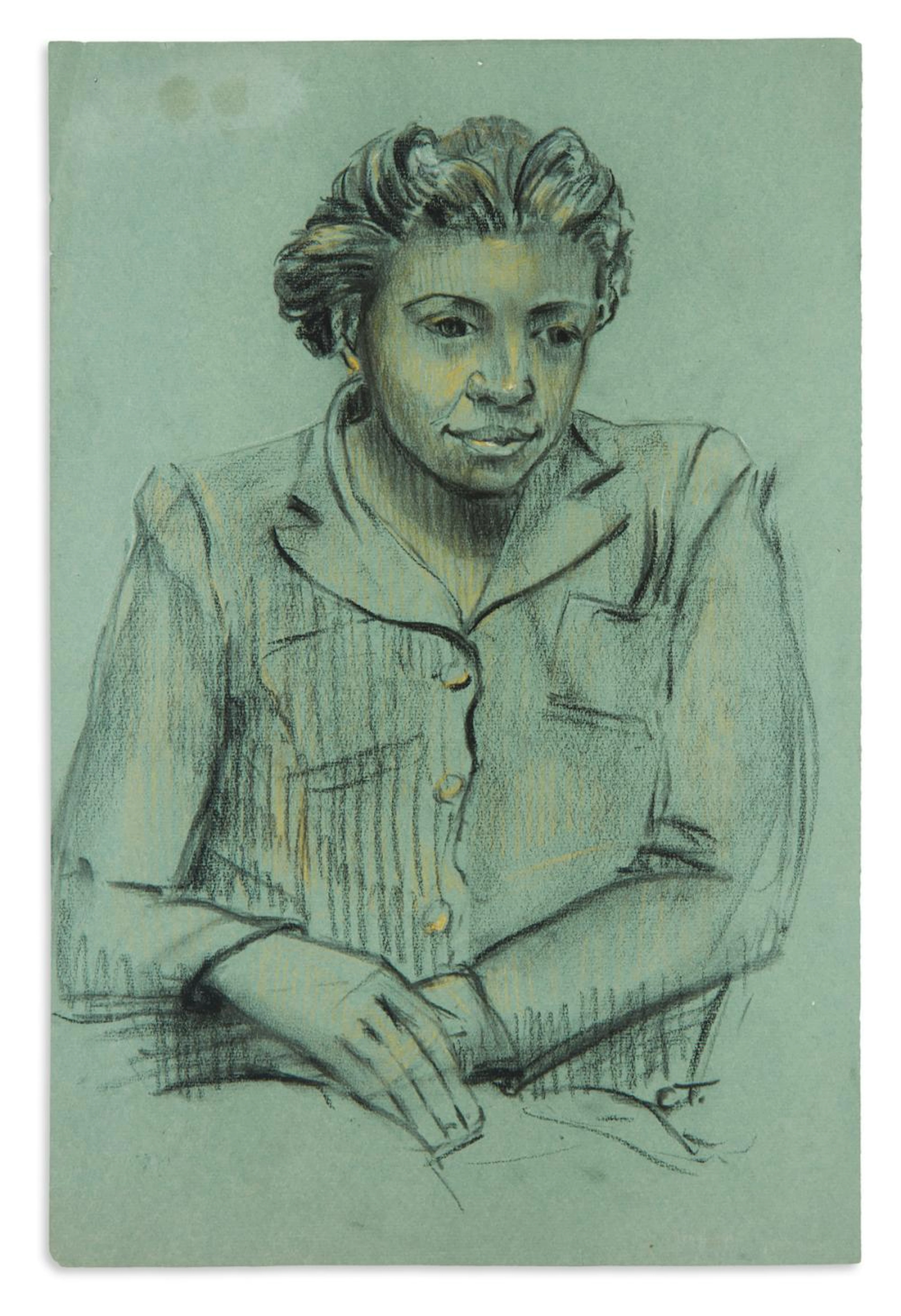 (ART.) Tabary, Céline Marie. Portrait of the artist Loïs Mailou Jones.