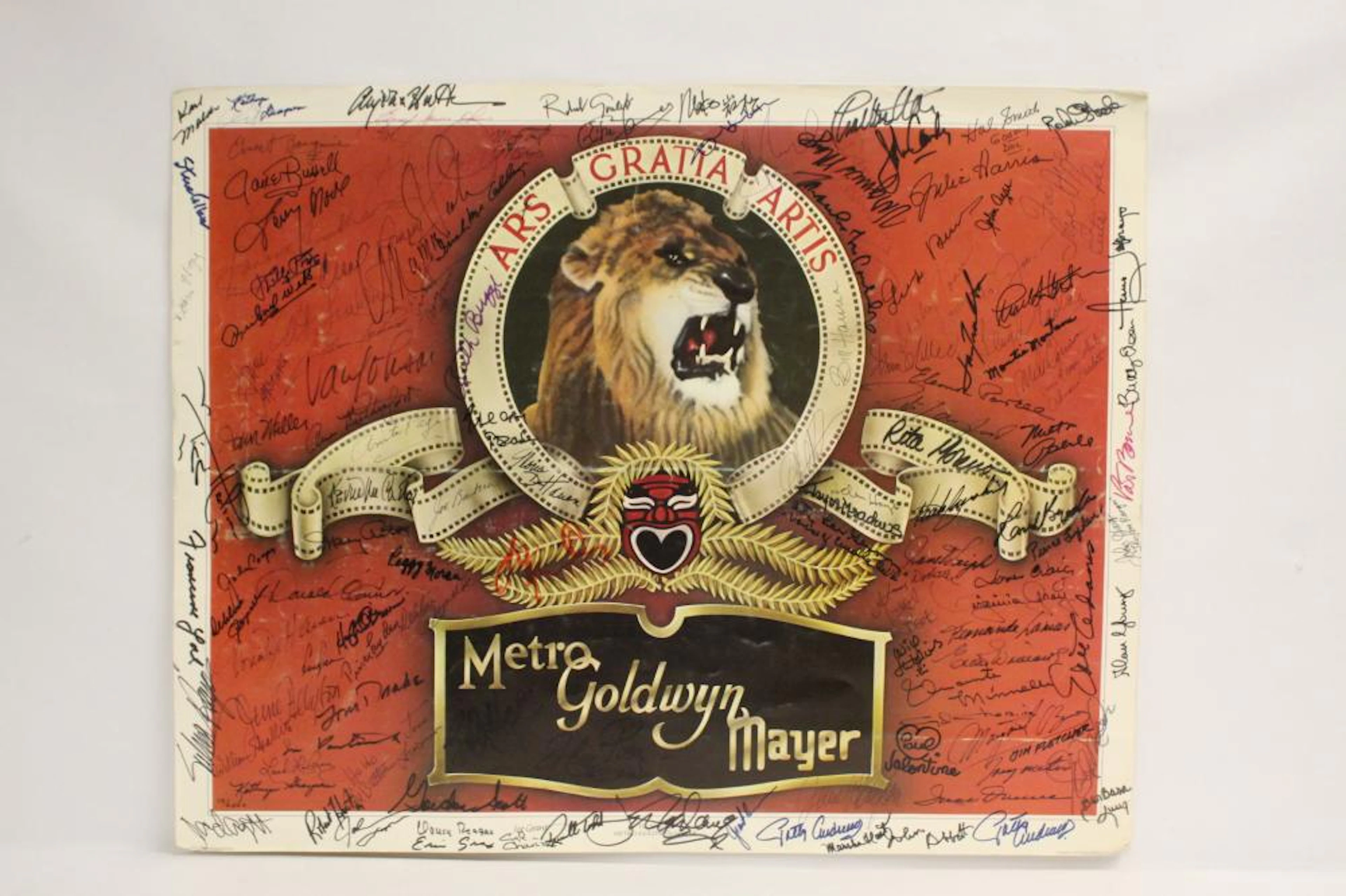 MGM event poster w/ more than 100 celebrity signatures