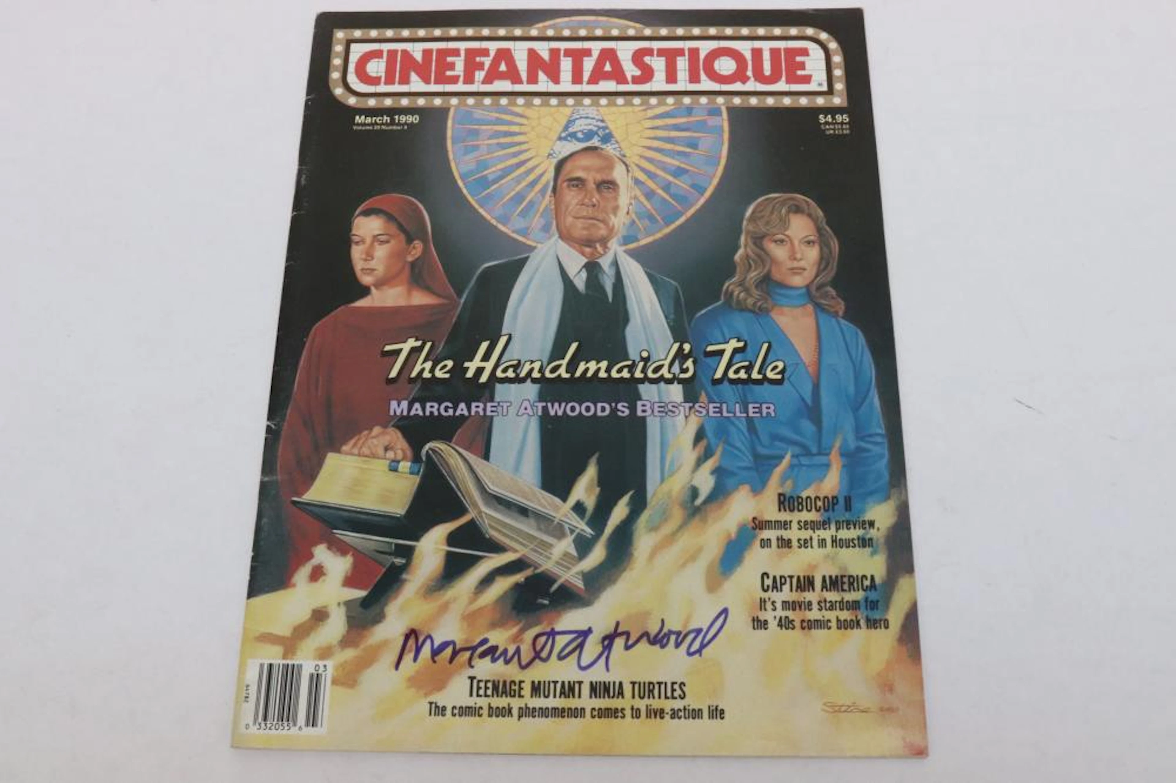 Magazine Cinefantastique, signed by Margaret Atwood
