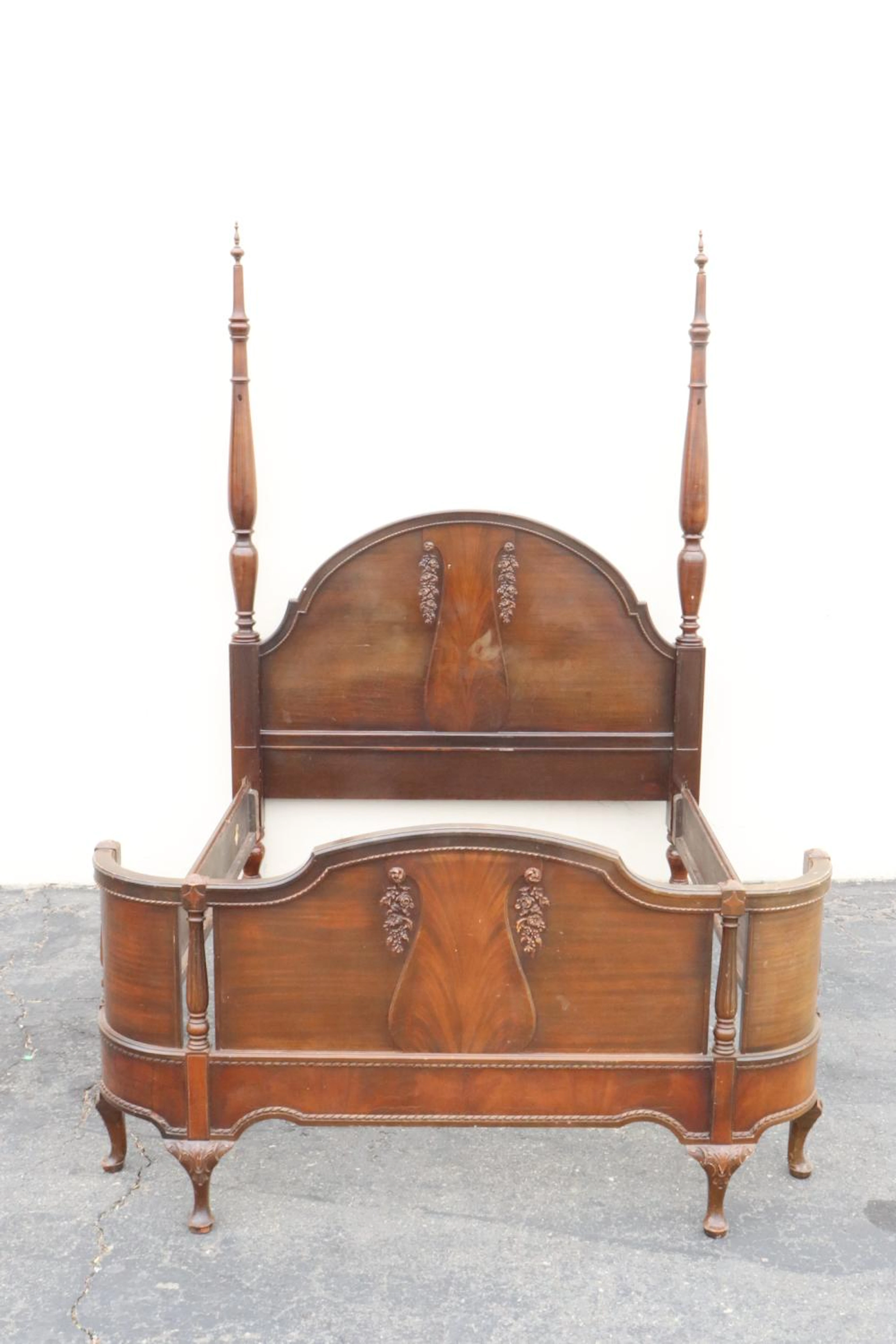 19th century mahogany poster bed