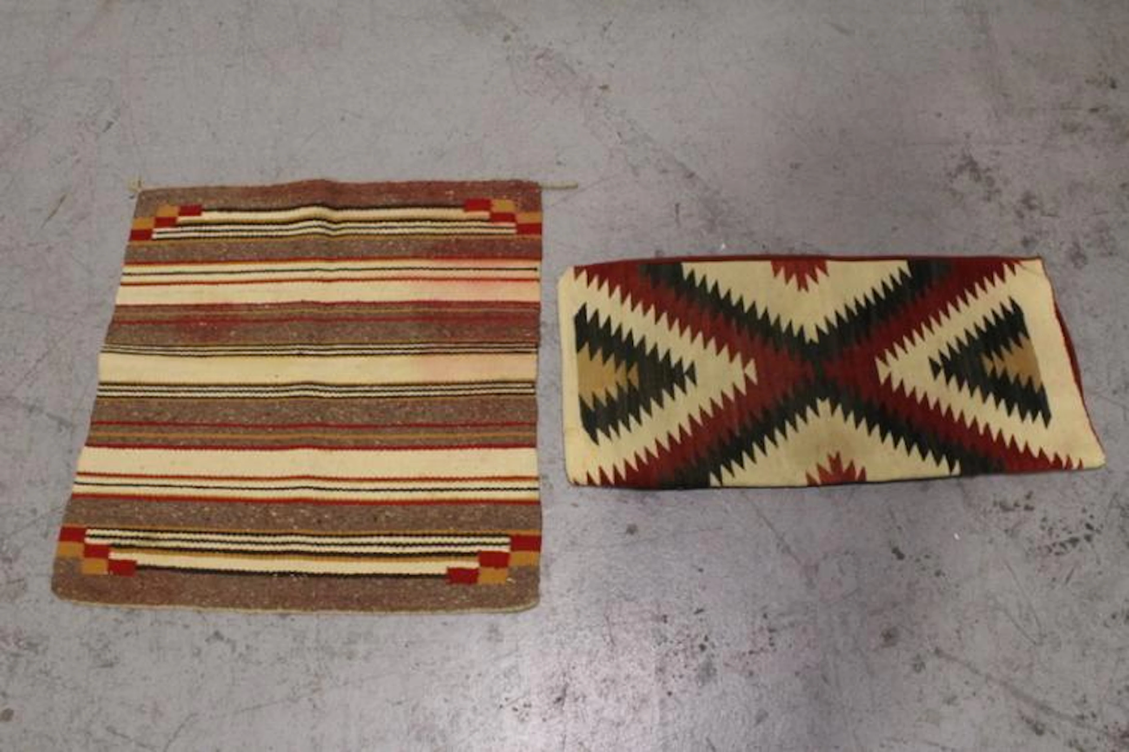 2 vintage Navajo rugs