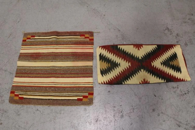 2 vintage Navajo rugs