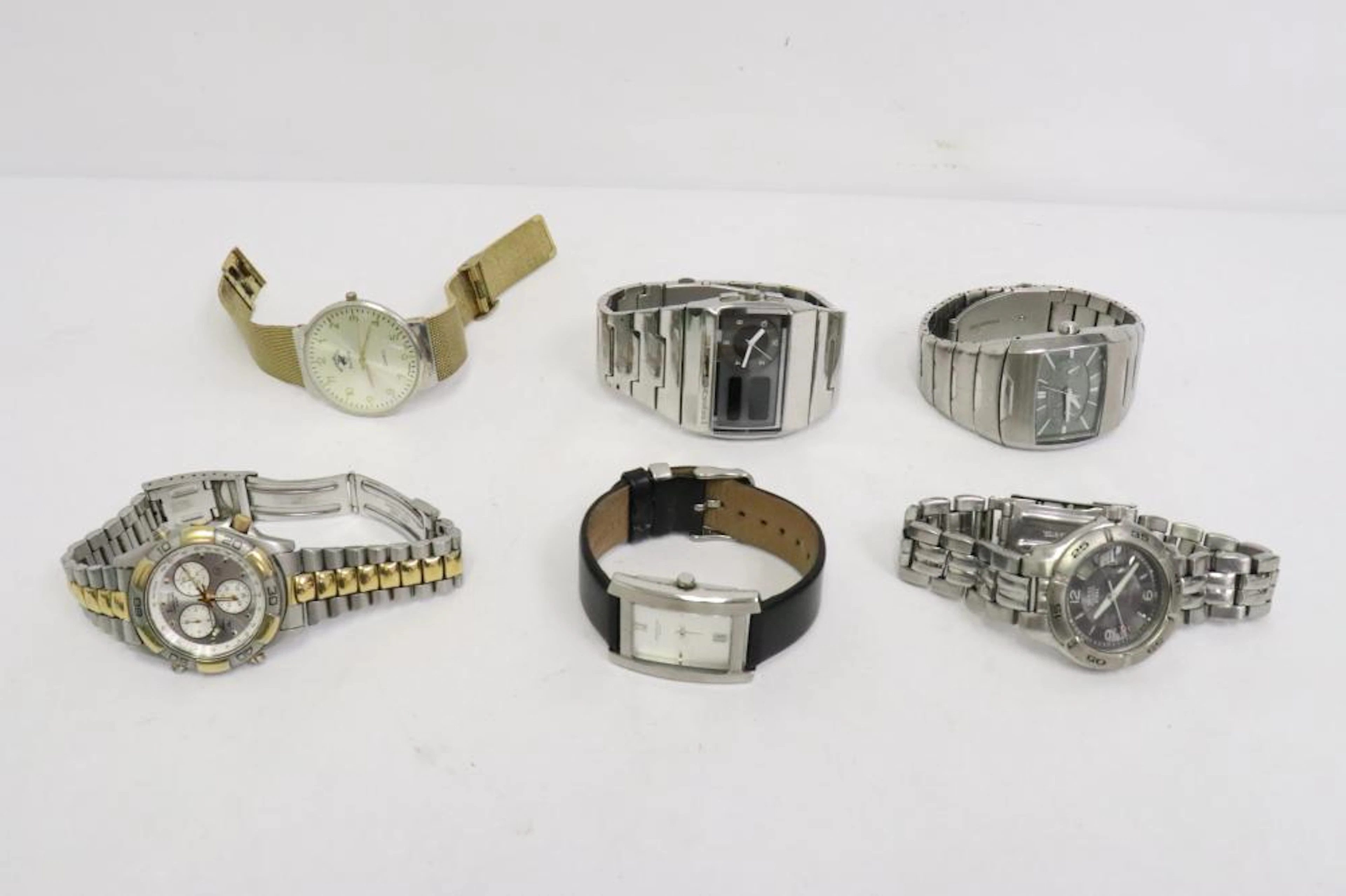 6 men's wrist watches