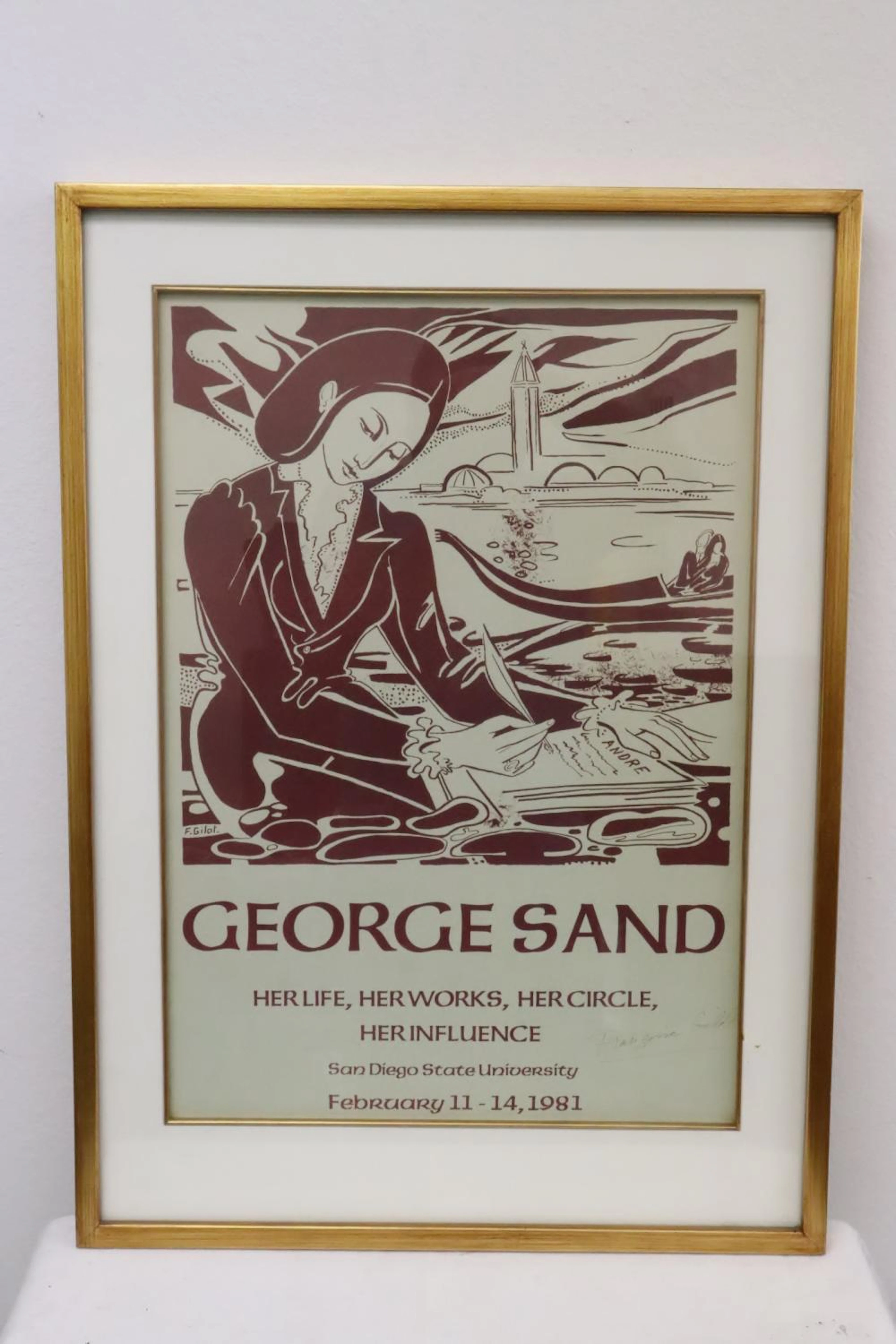 Lithograph poster by Francoise Gilot