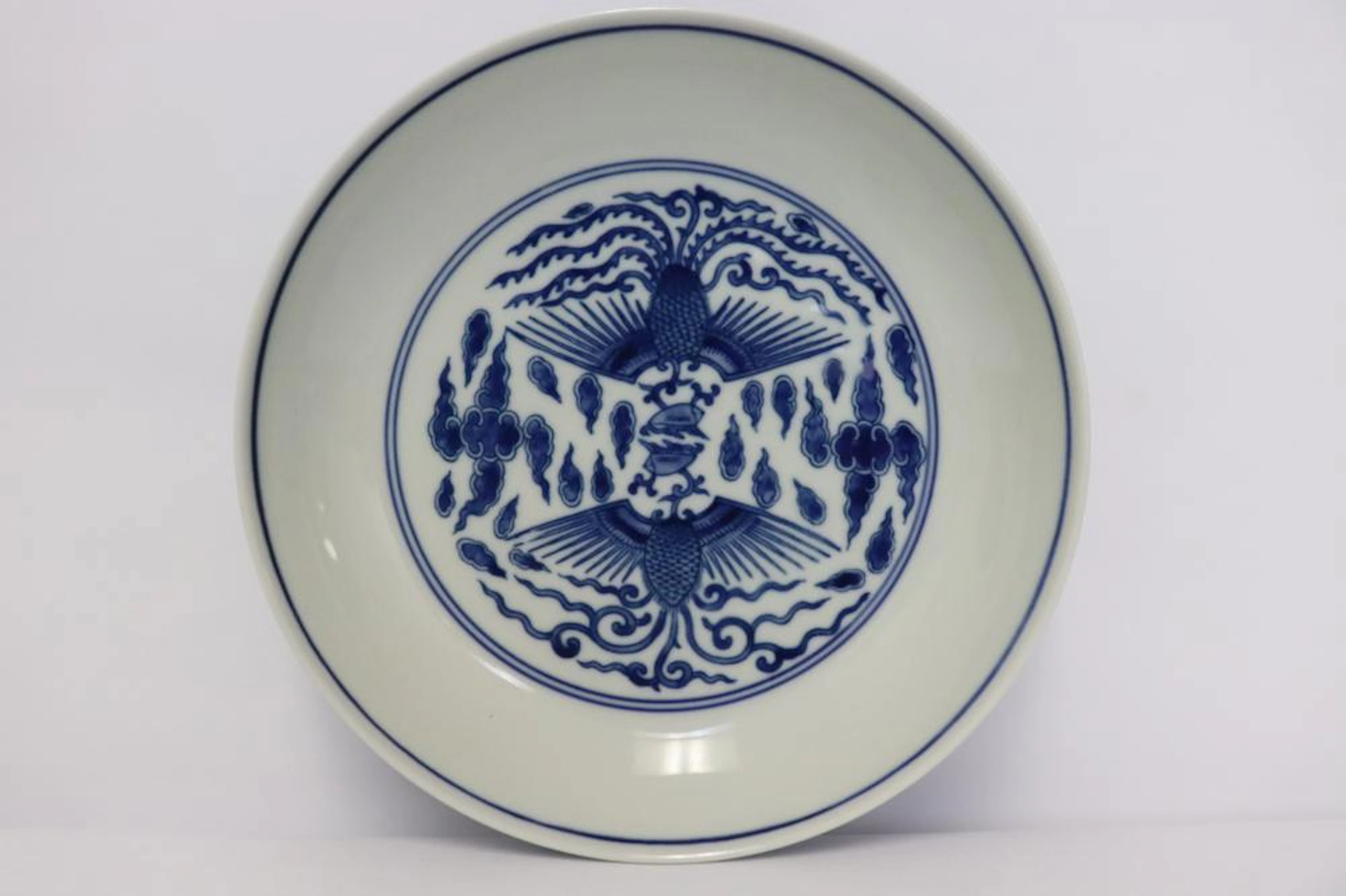 Chinese blue and white porcelain plate