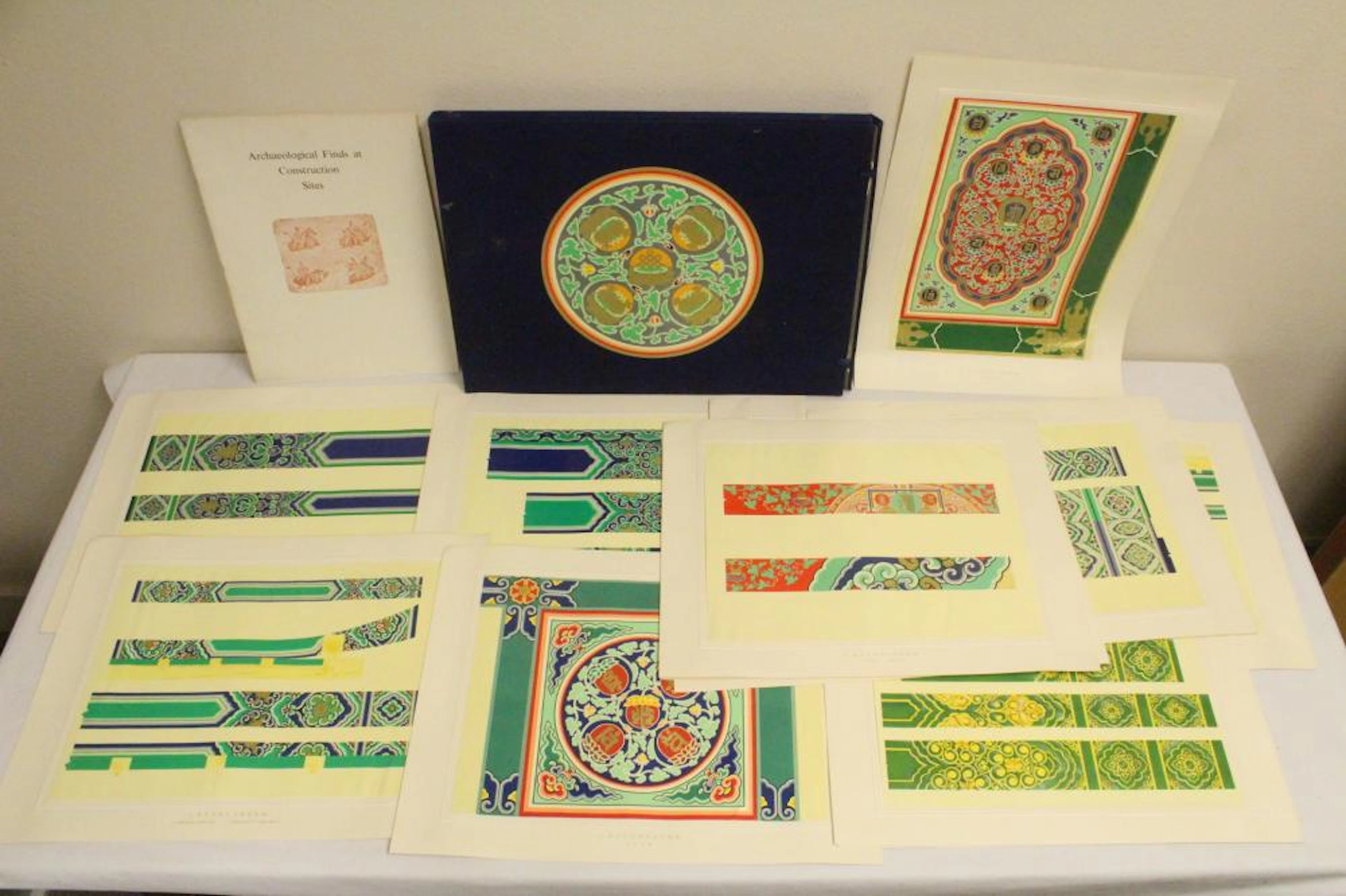 collection of Ming palace archeological sample plates