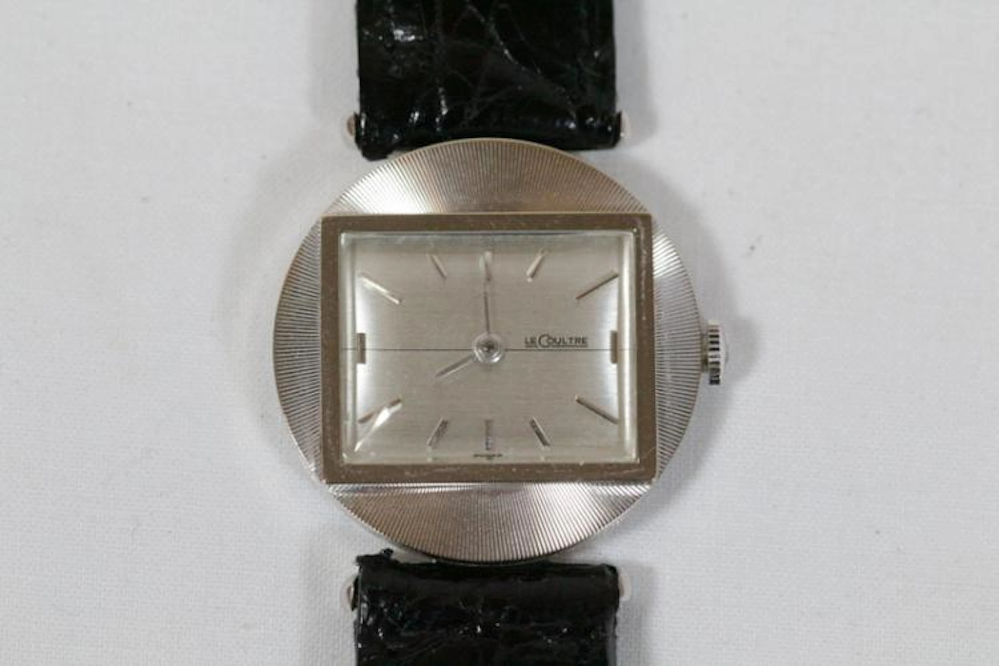 14K W/G wrist watch by Le Coultre