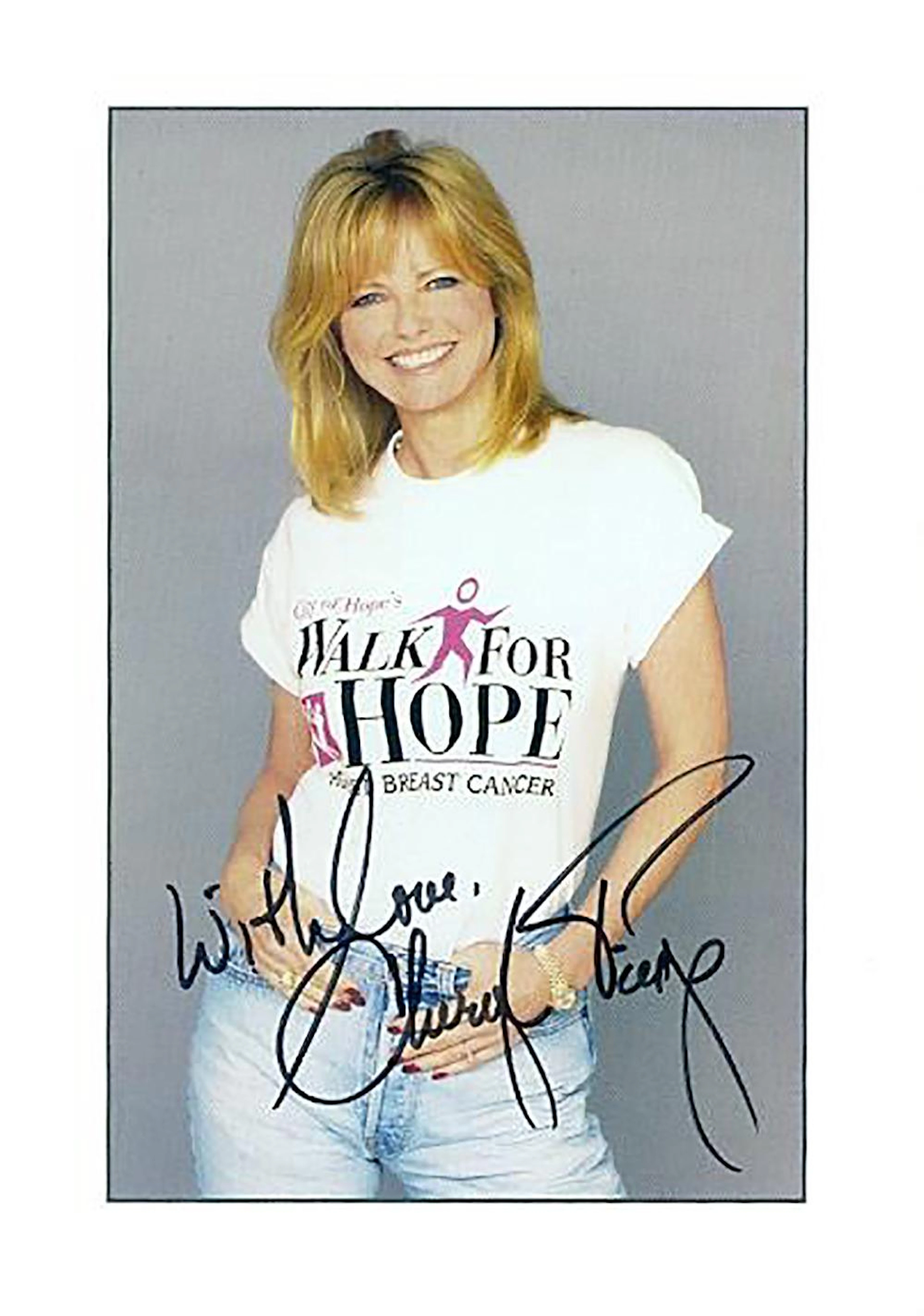 Cheryl Tiegs- 6x8.5 Signed beautiful color photograph w/COA