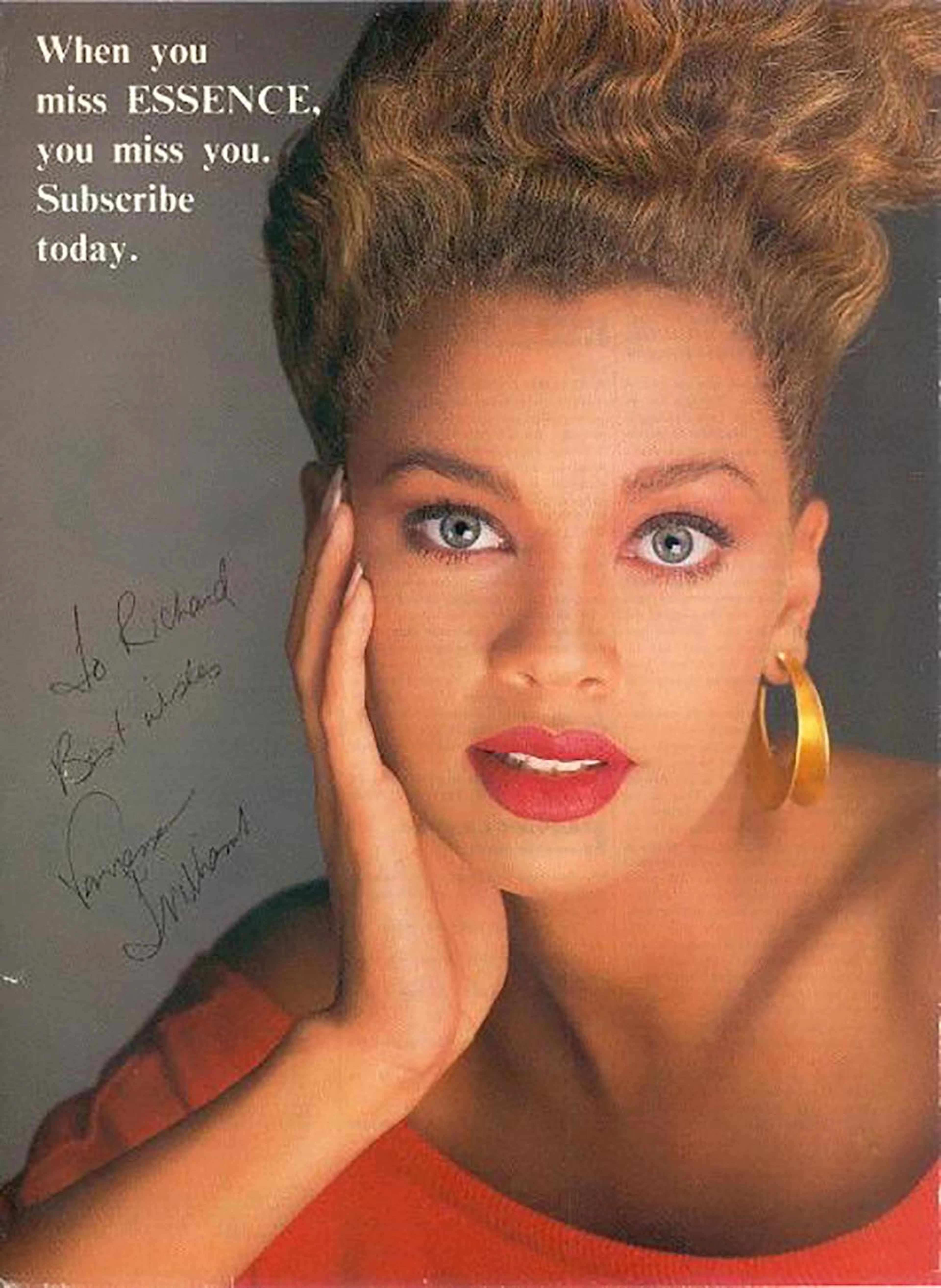 Vanessa Williams- 8x11 Signed beautiful black and white photograph w/COA