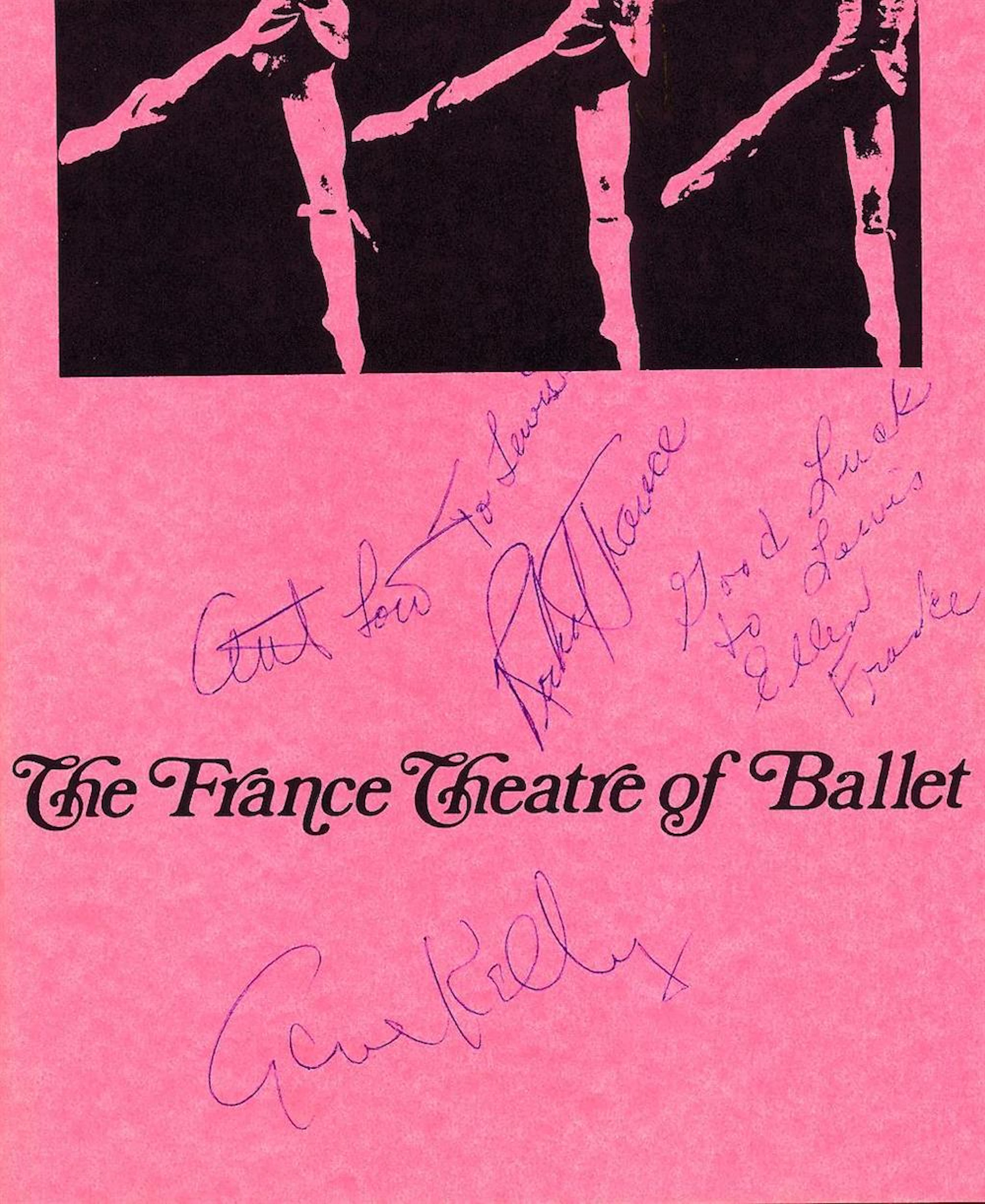 Rare Gene Kelly Etc- Sgined France Theatre of Ballet program