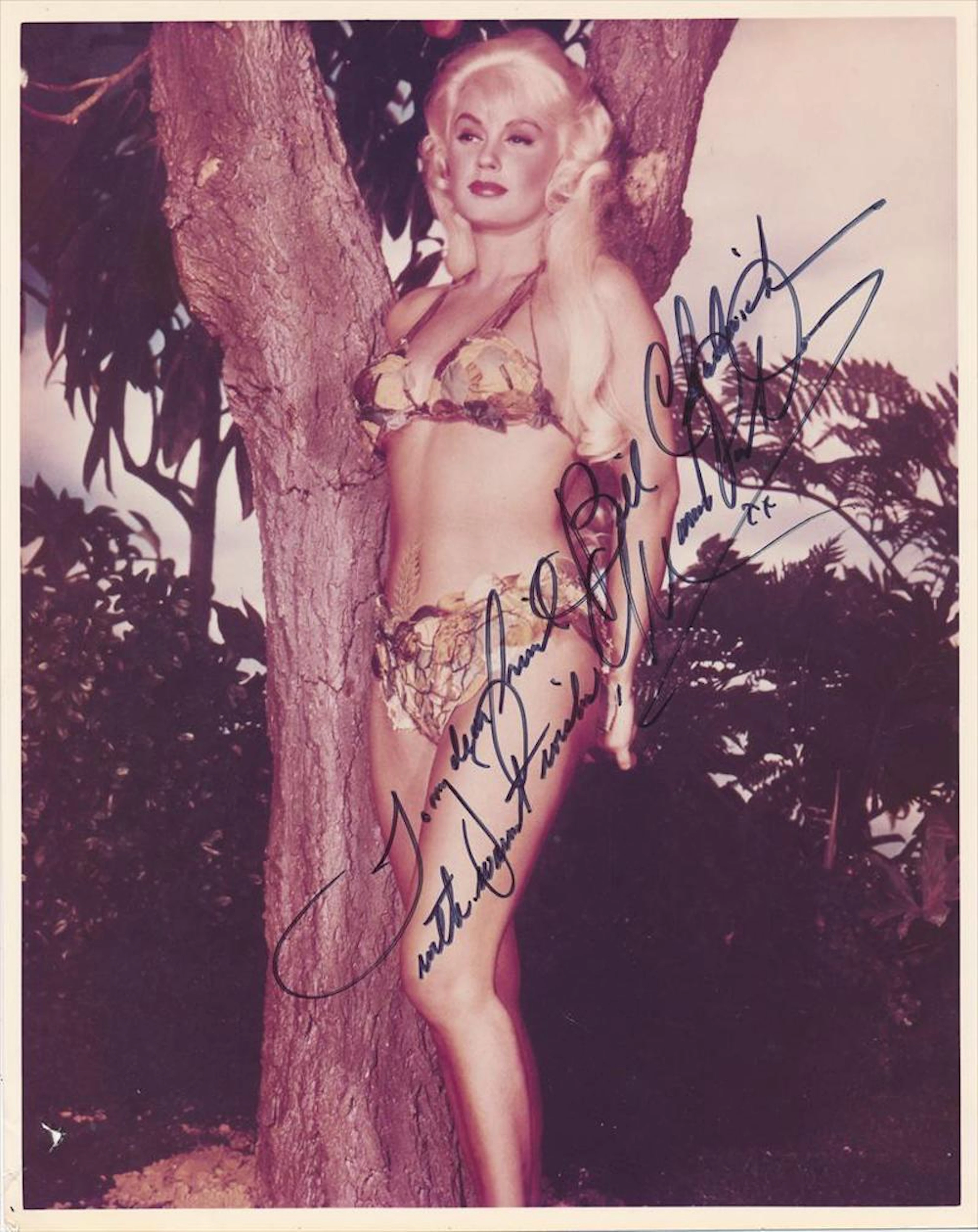 Mamie Van Doren- Color Glossy signed 8 x 10 photograph w/COA