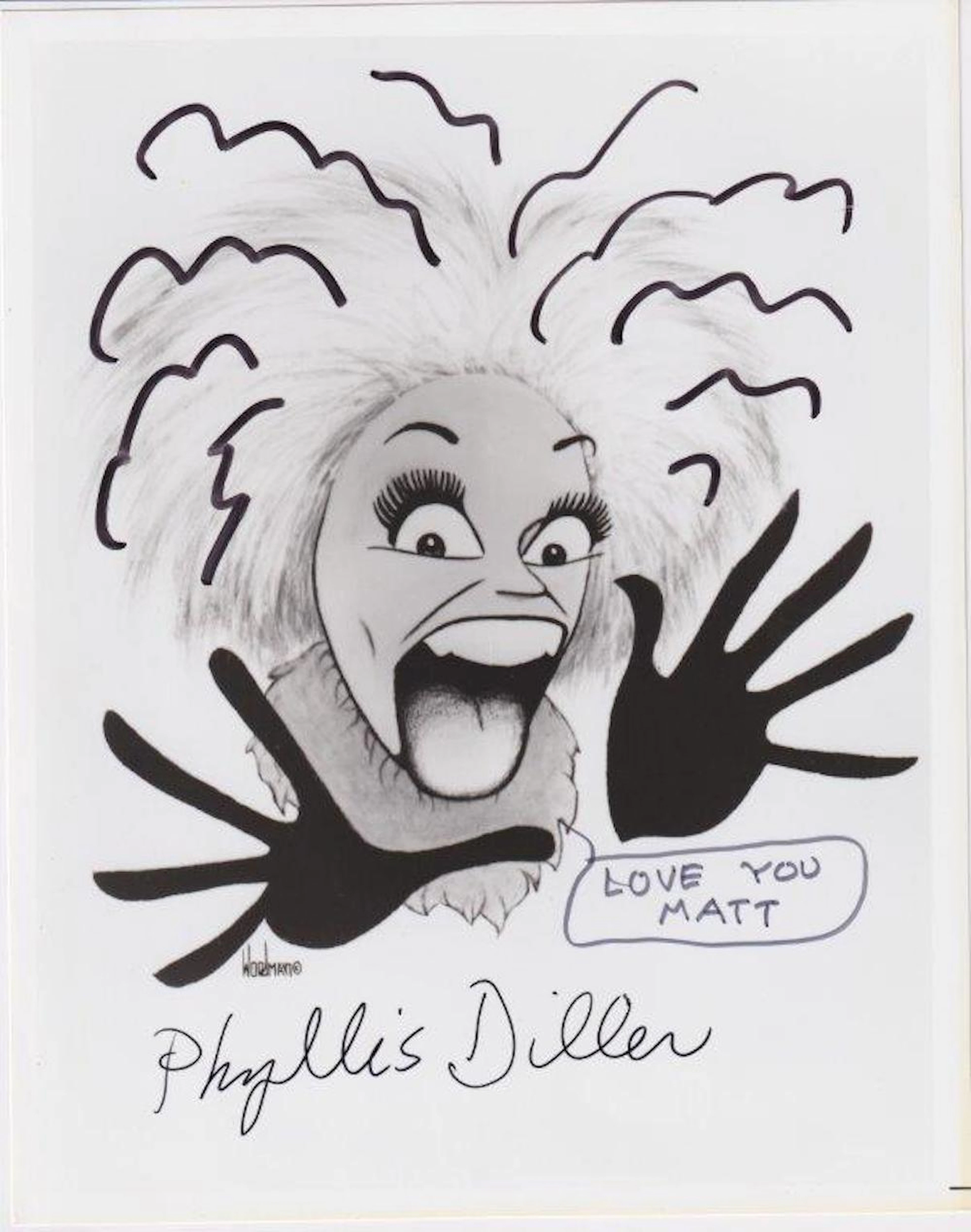 Phyllis Diller - 8 x 10 Signed Picture w/COA
