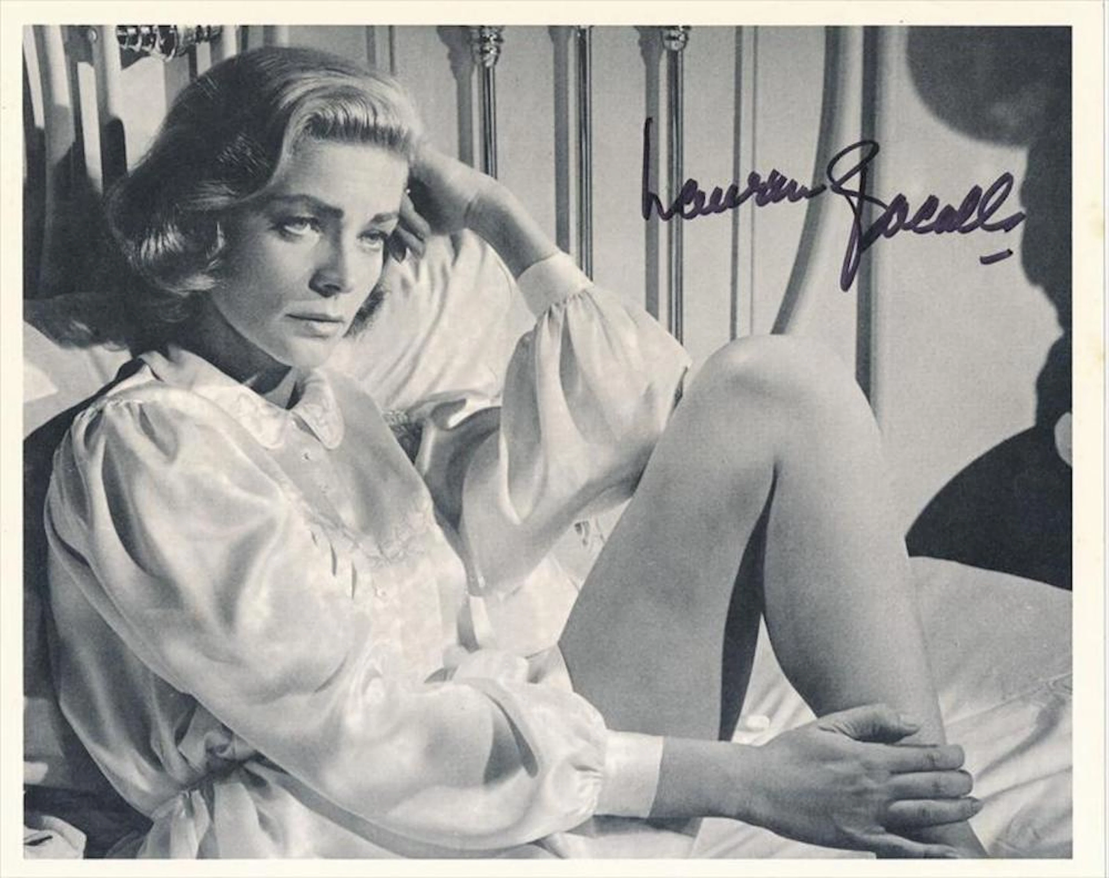 Lauren Bacall- Terrific signed 10 x 8 photograph w/COA