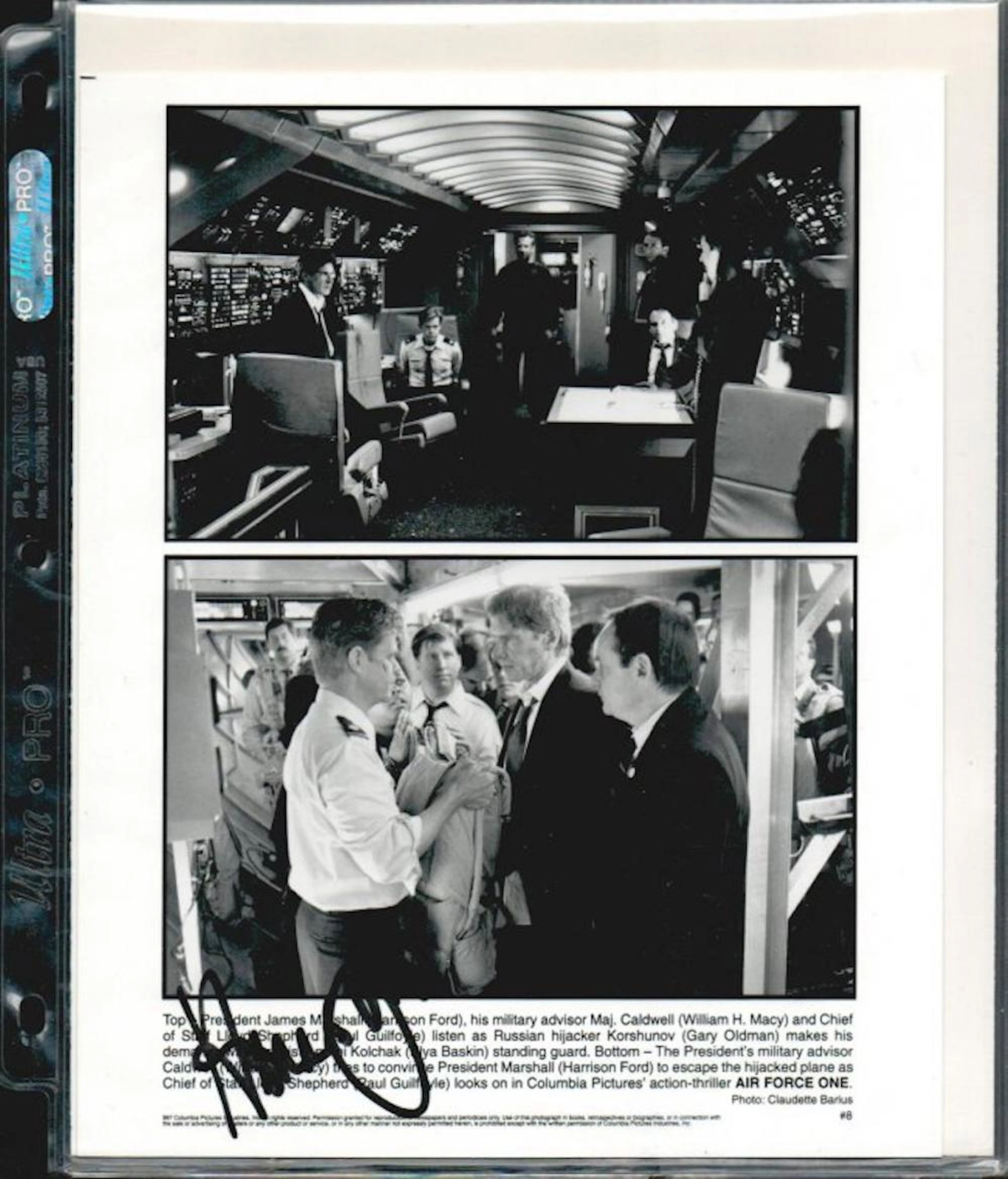 RARE HARRISON FORD SIGNED 8 X 10 PHOTOGRAPH W/COA