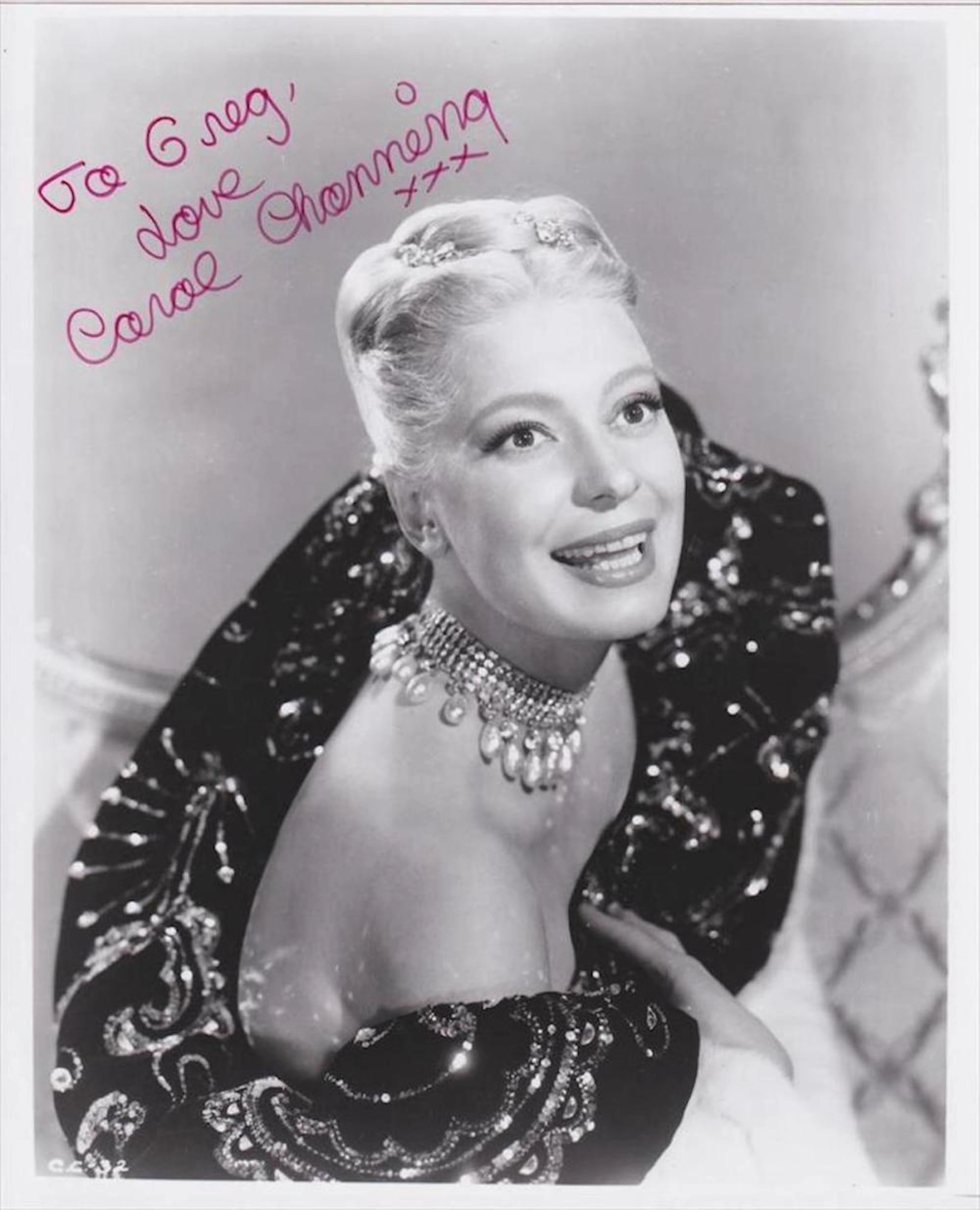 Carol Channing - Signed 8 x 9.75 Photograph w/COA