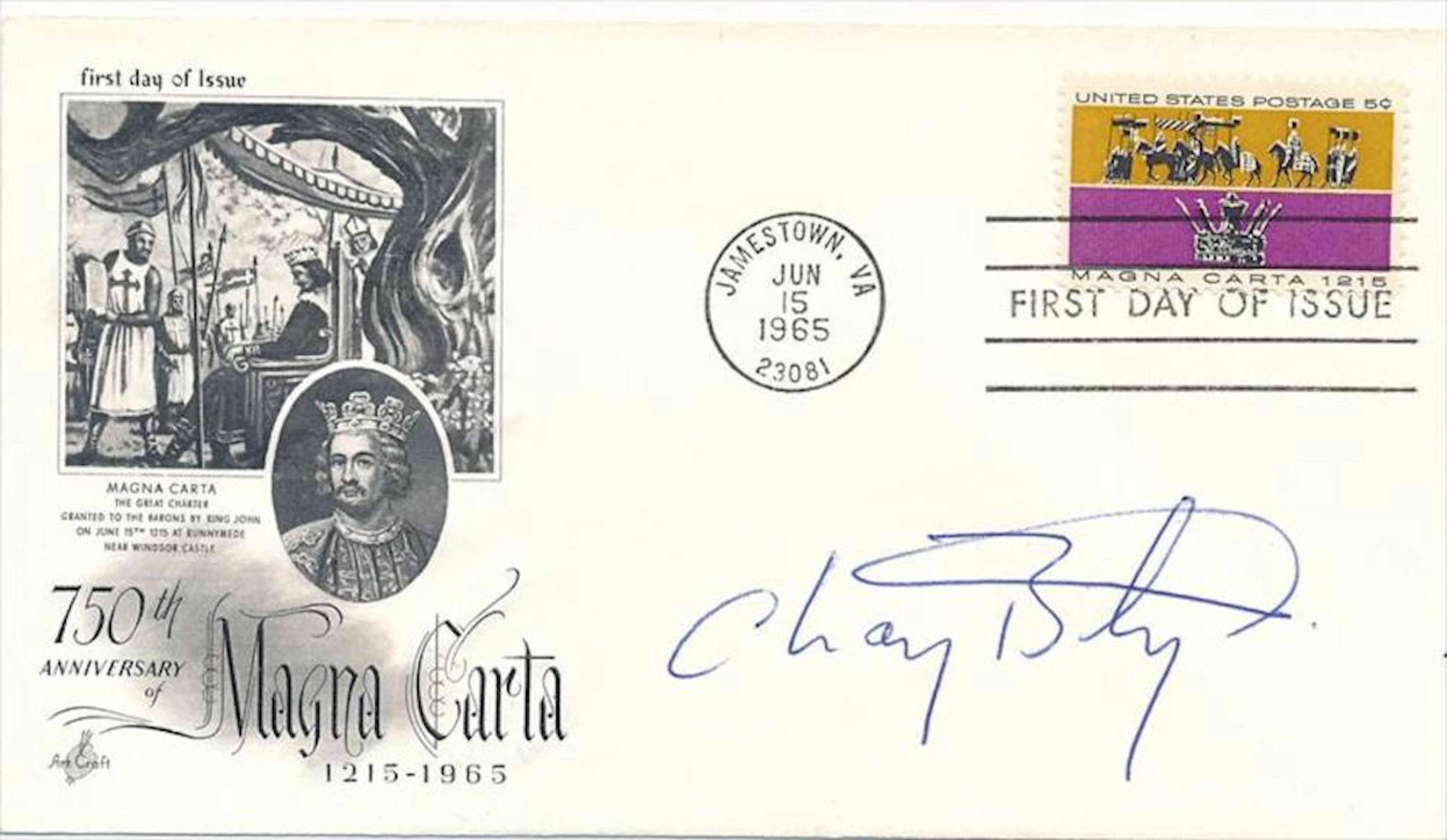 Chay Blyth- (1st to sail across the world in a boat)- Signed FDC