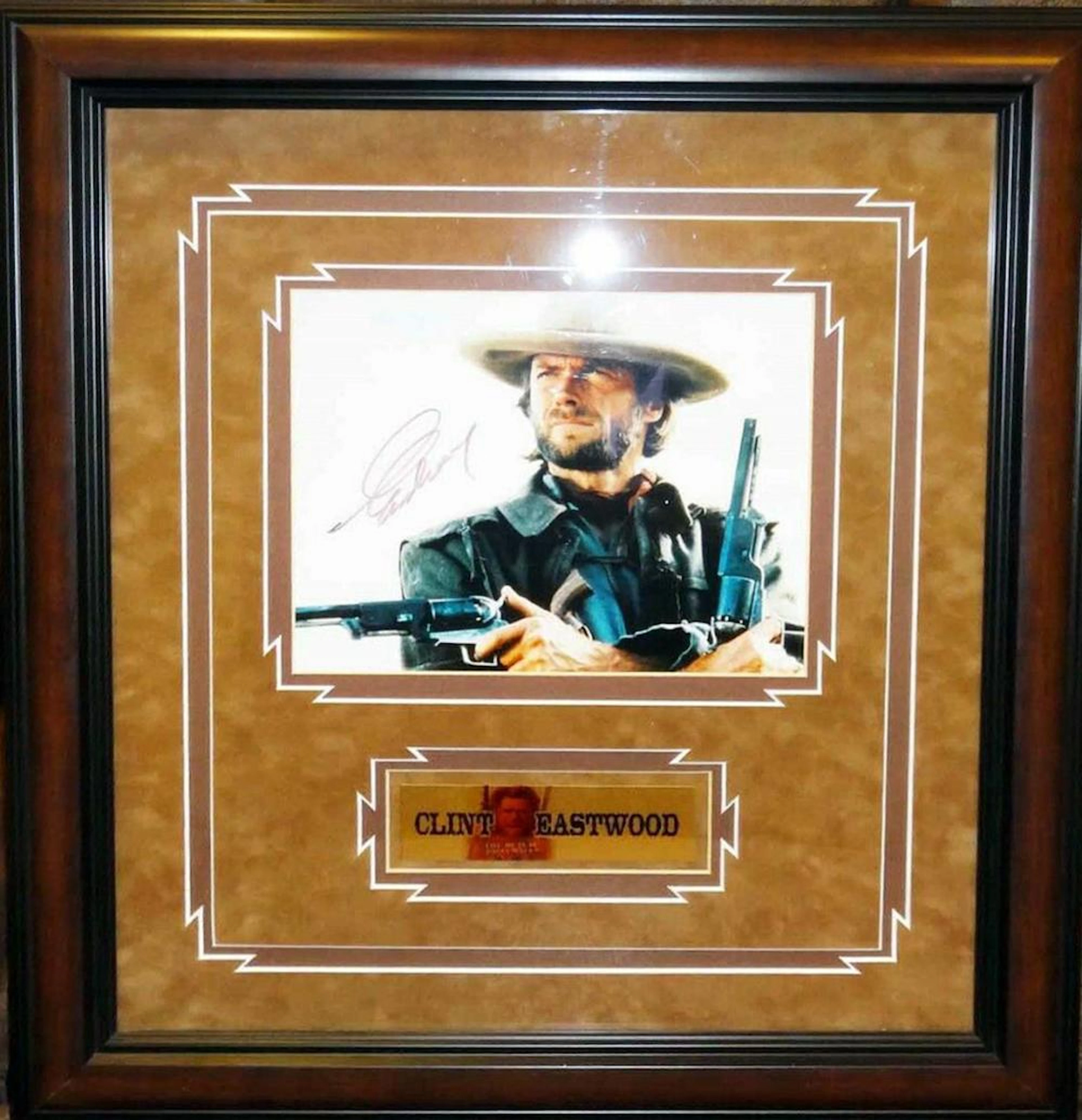 Clint Eastwood - 20 x 22 Signed Framed Photograph w/COA
