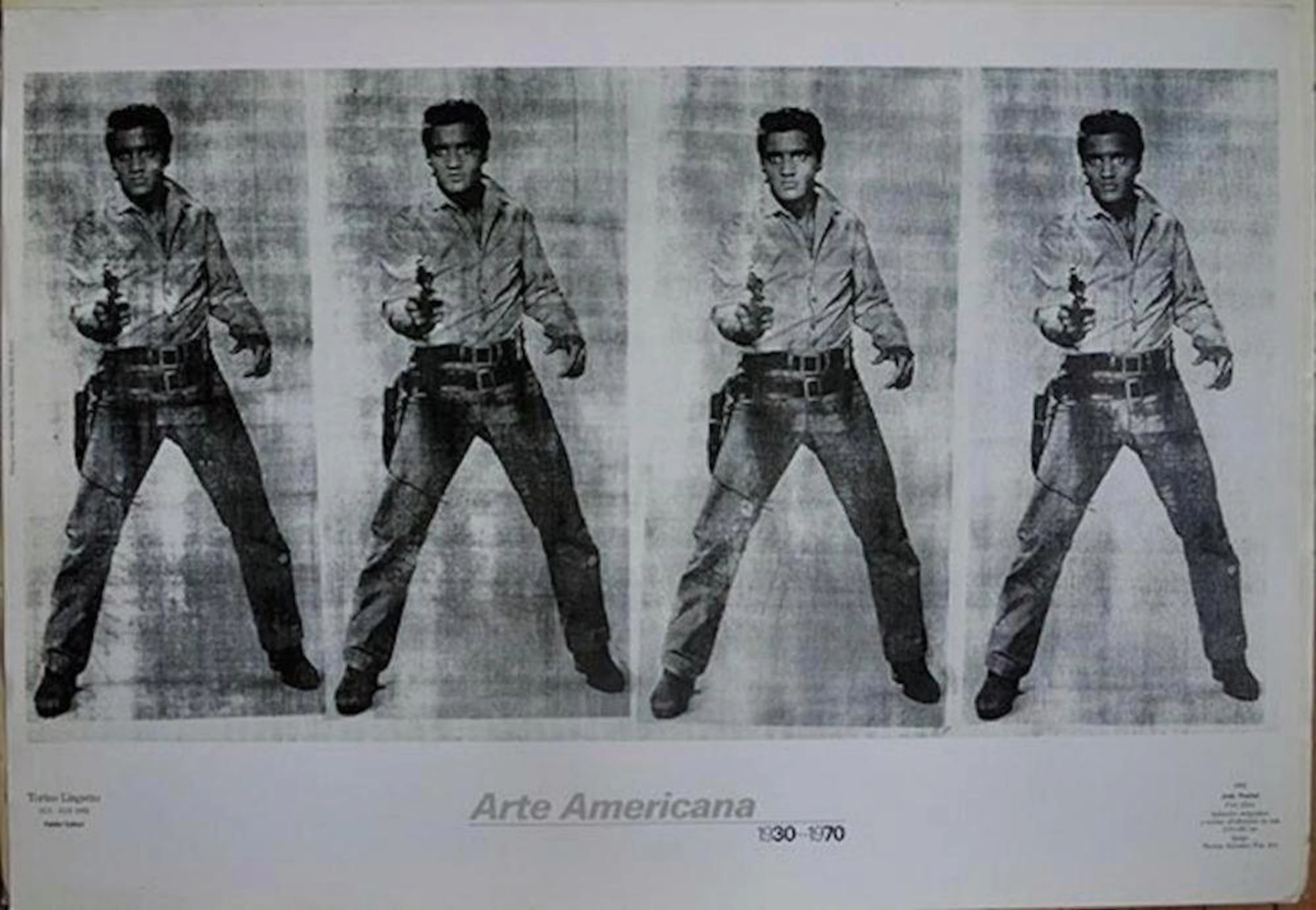 ANDY WARHOL "FOR ELVIS " ARTE AMERICANA POSTER (VERY