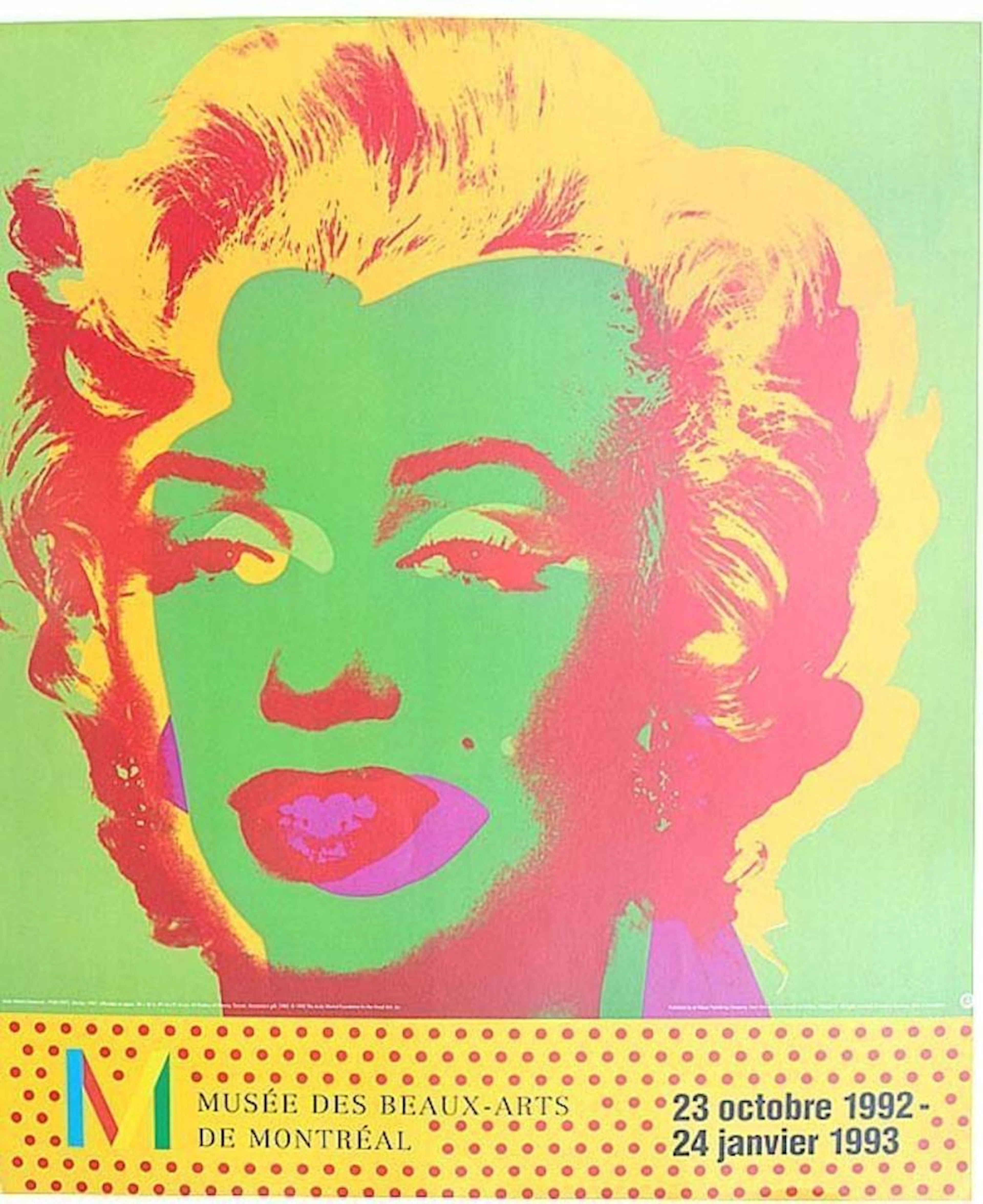 ANDY WARHOL MARILYN MONROE MUSEE DES BEAUX-ARTS DE MO