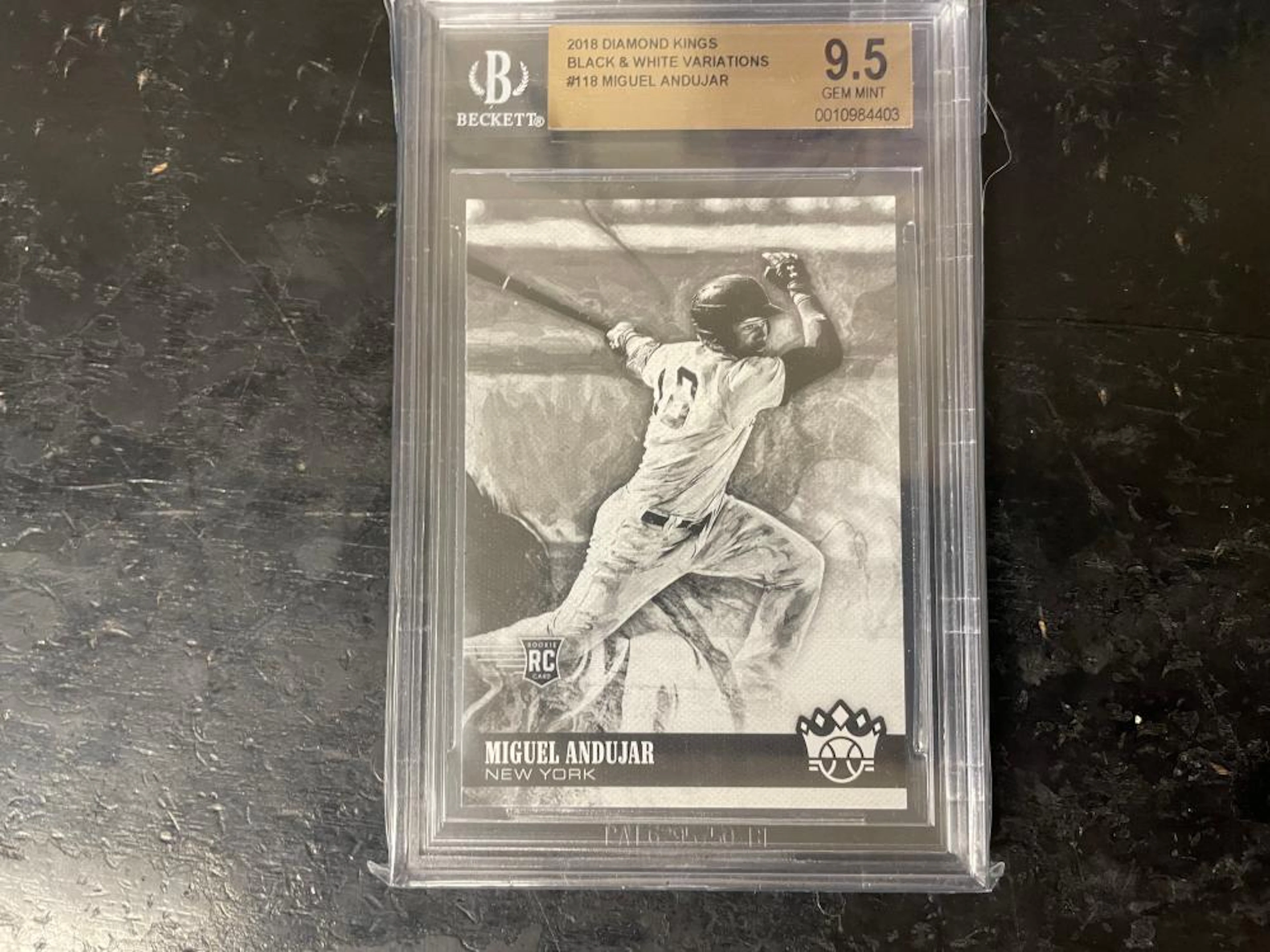 2018 Diamond Kings Black and White Variations Miguel Anduhar Beckett 9.5