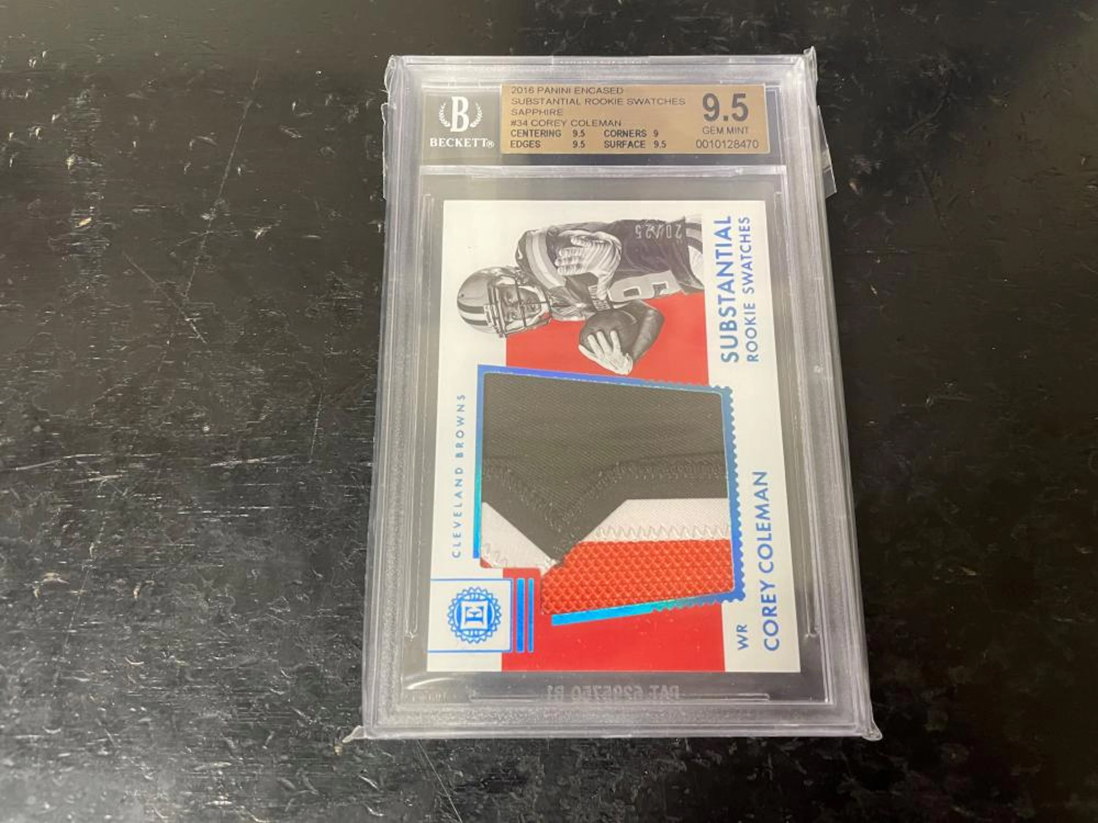 2016 Panini Encased Substantial Rookie Swatches Sapphire...