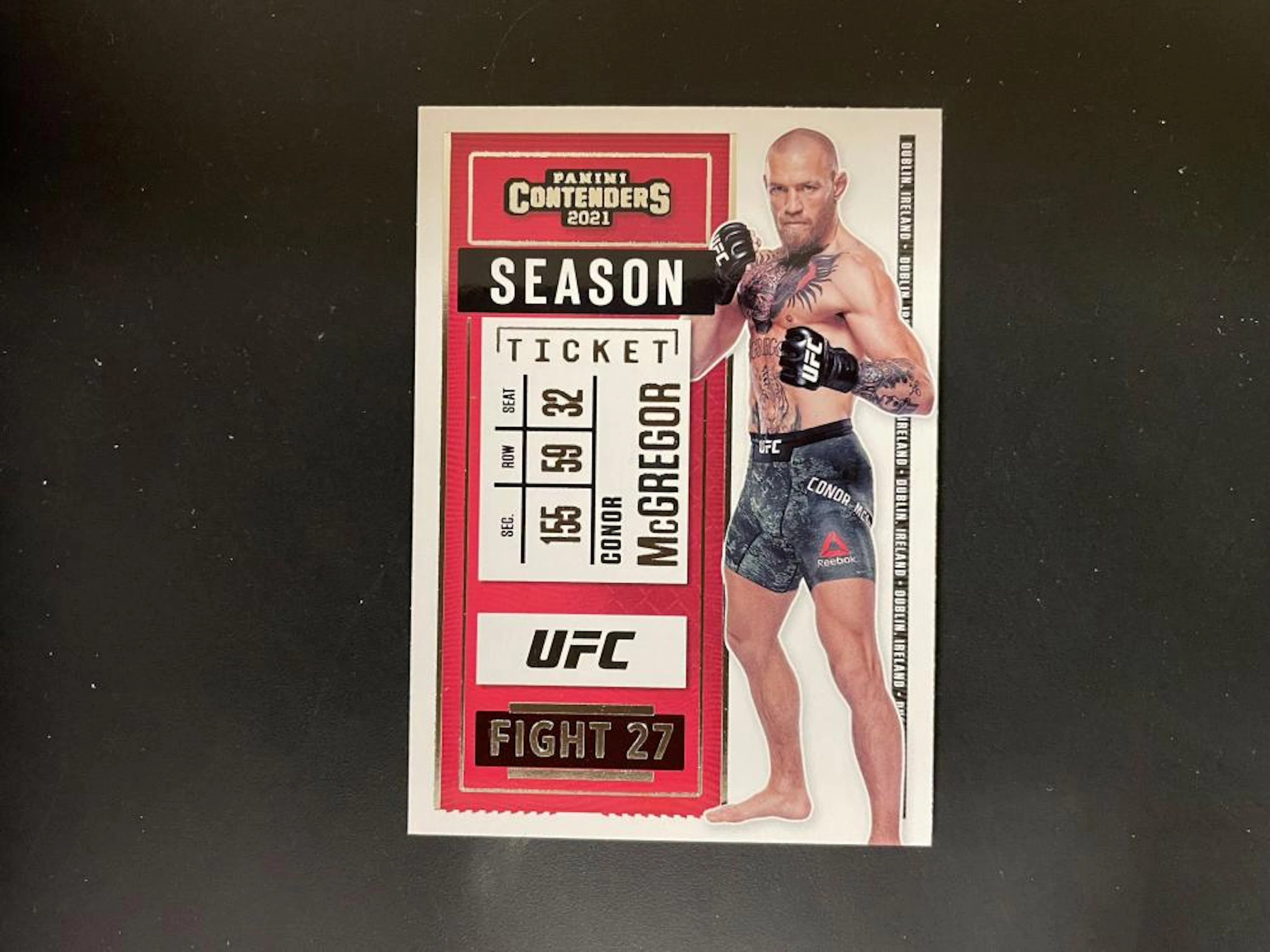2021 Chronicles Contenders UFC Conor McGregor Season Ticket