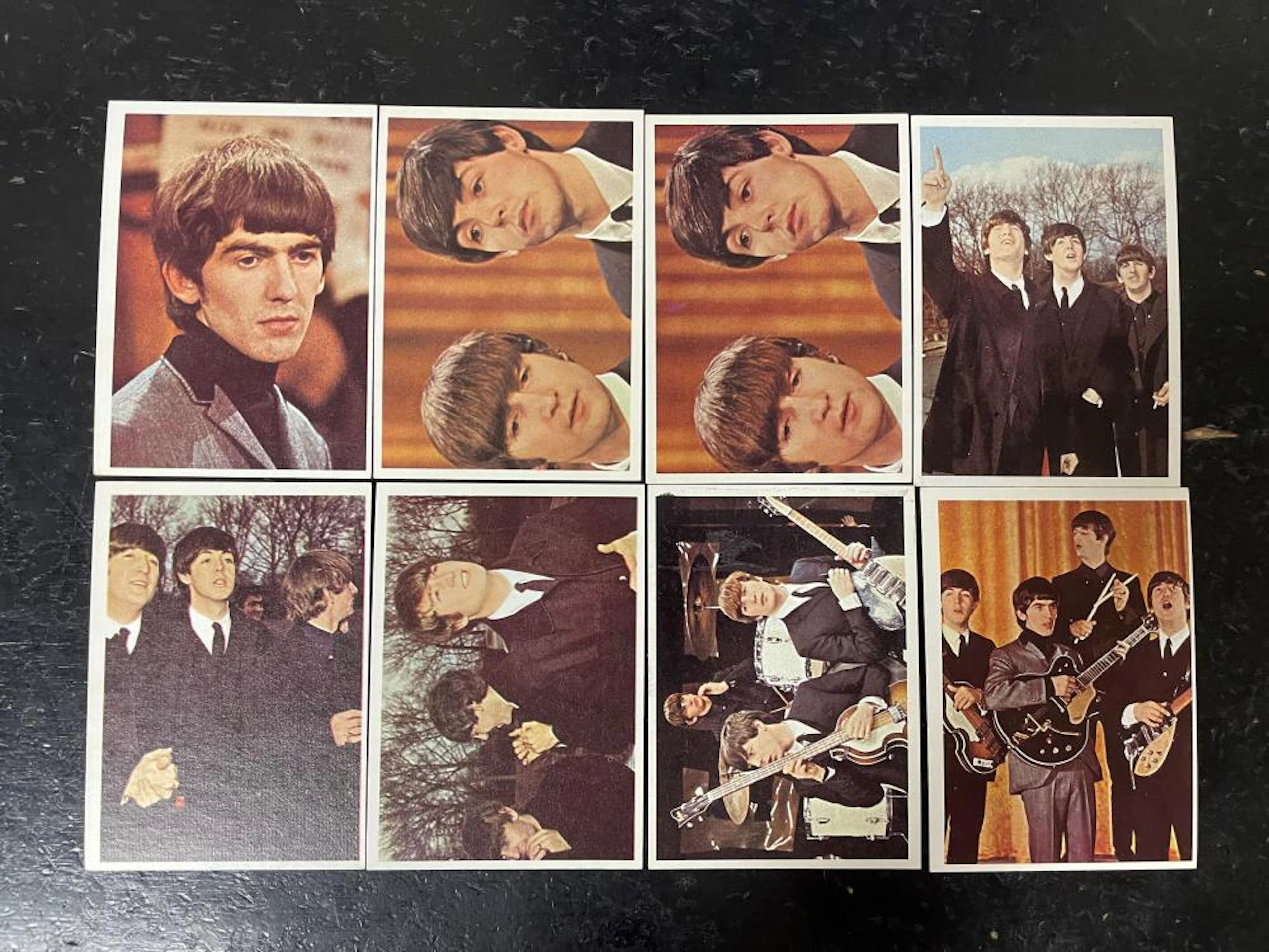 1964 Topps Beatles Color Cards 8 Card Lot High Grade