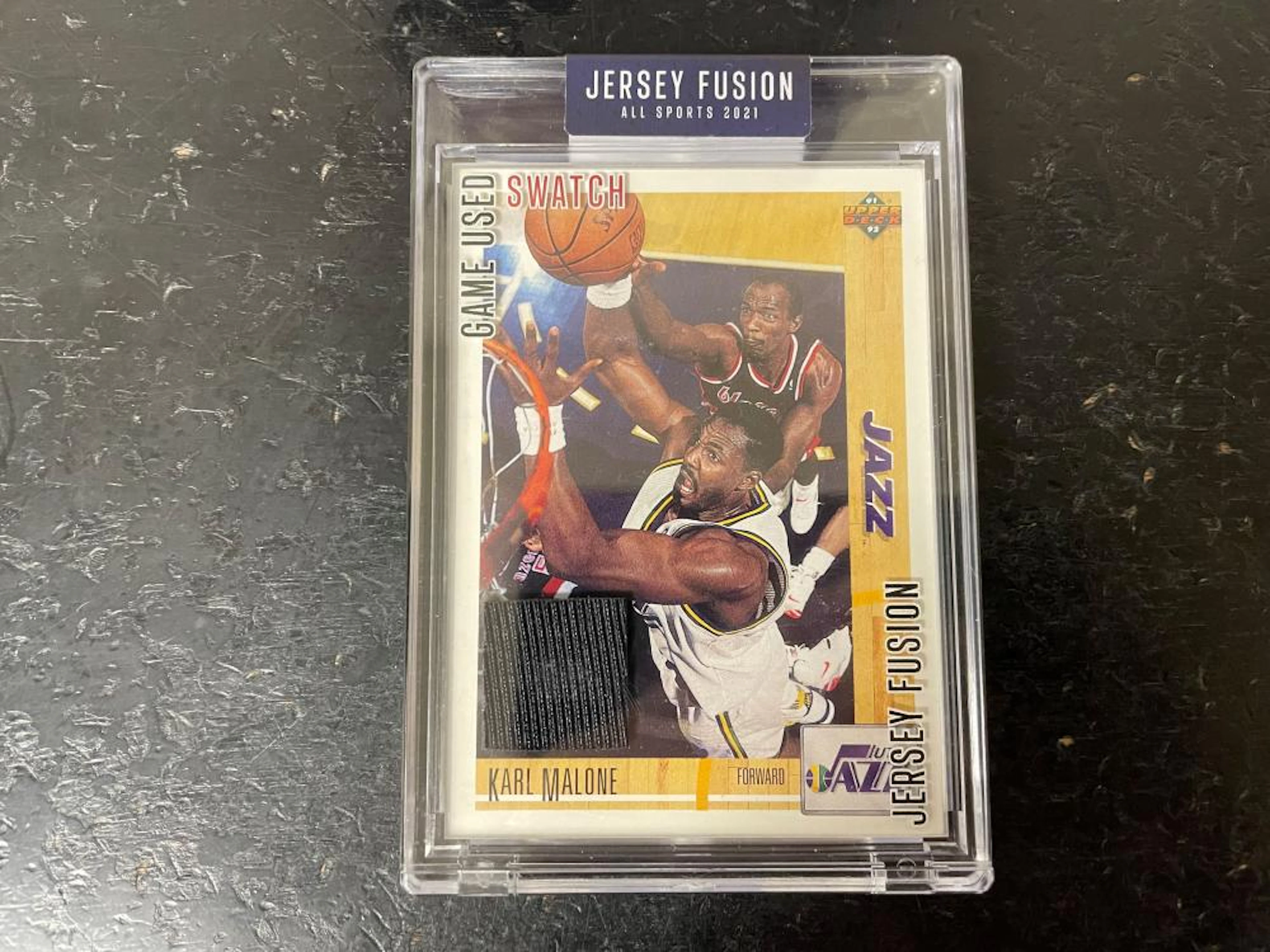 2021 Jersey Fusion Game Used Swatch Karl Malone