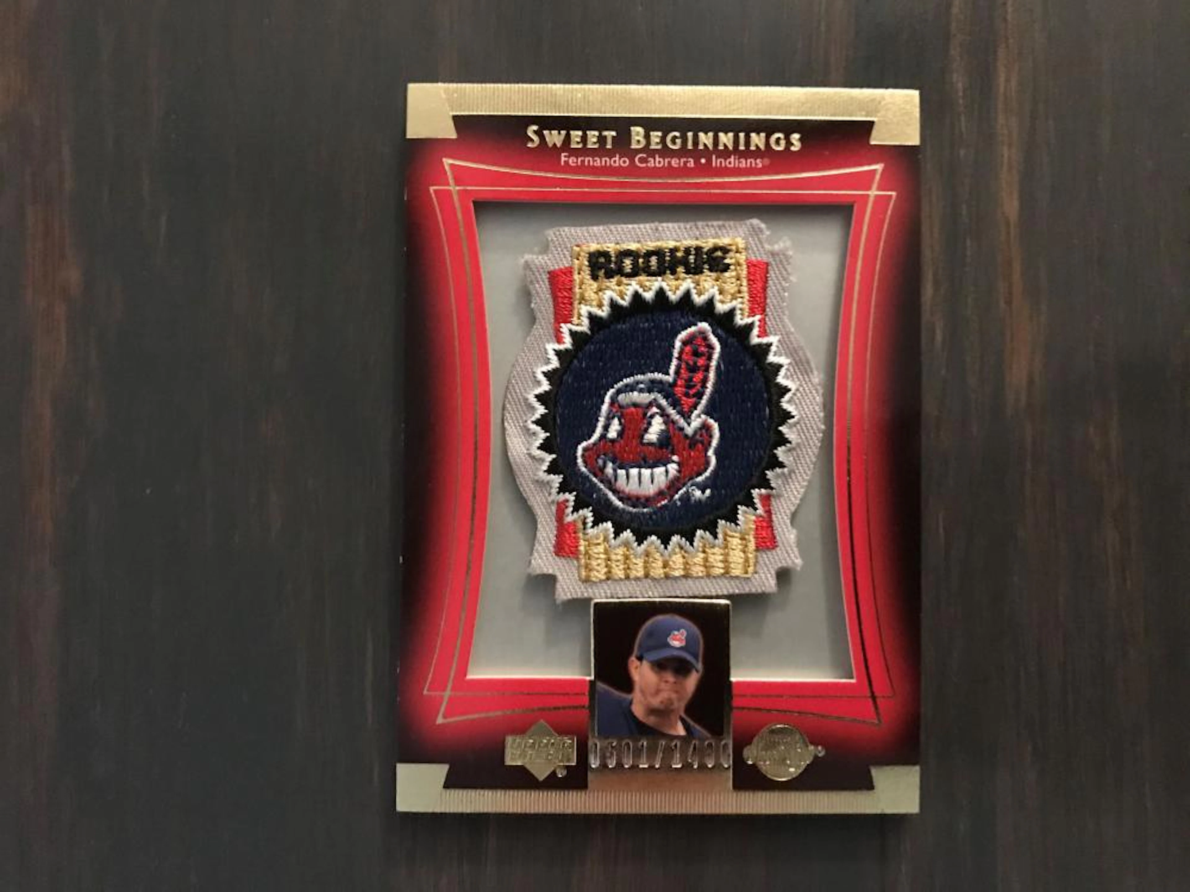 2003 Upper Deck Fernando Cabrera Indians Patch