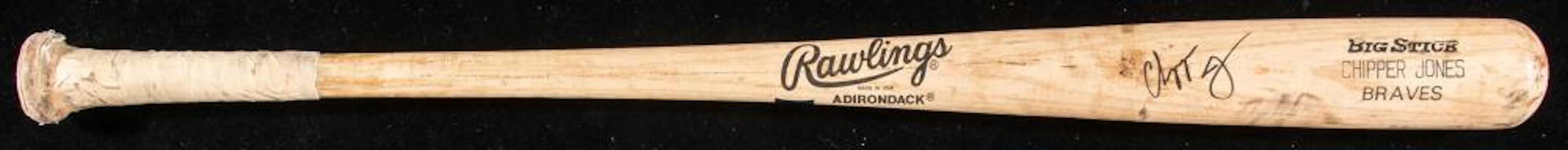 Outstanding 1995 Chipper Jones autographed Rookie season...