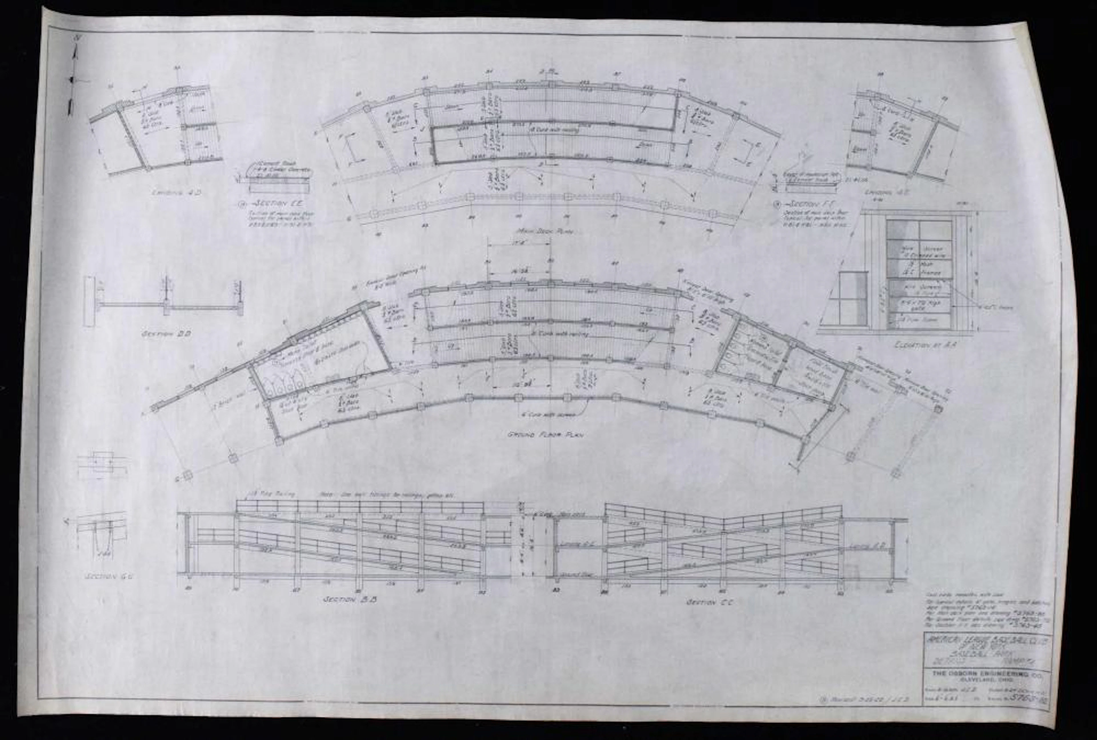 1922 Yankee Stadium original architectural...