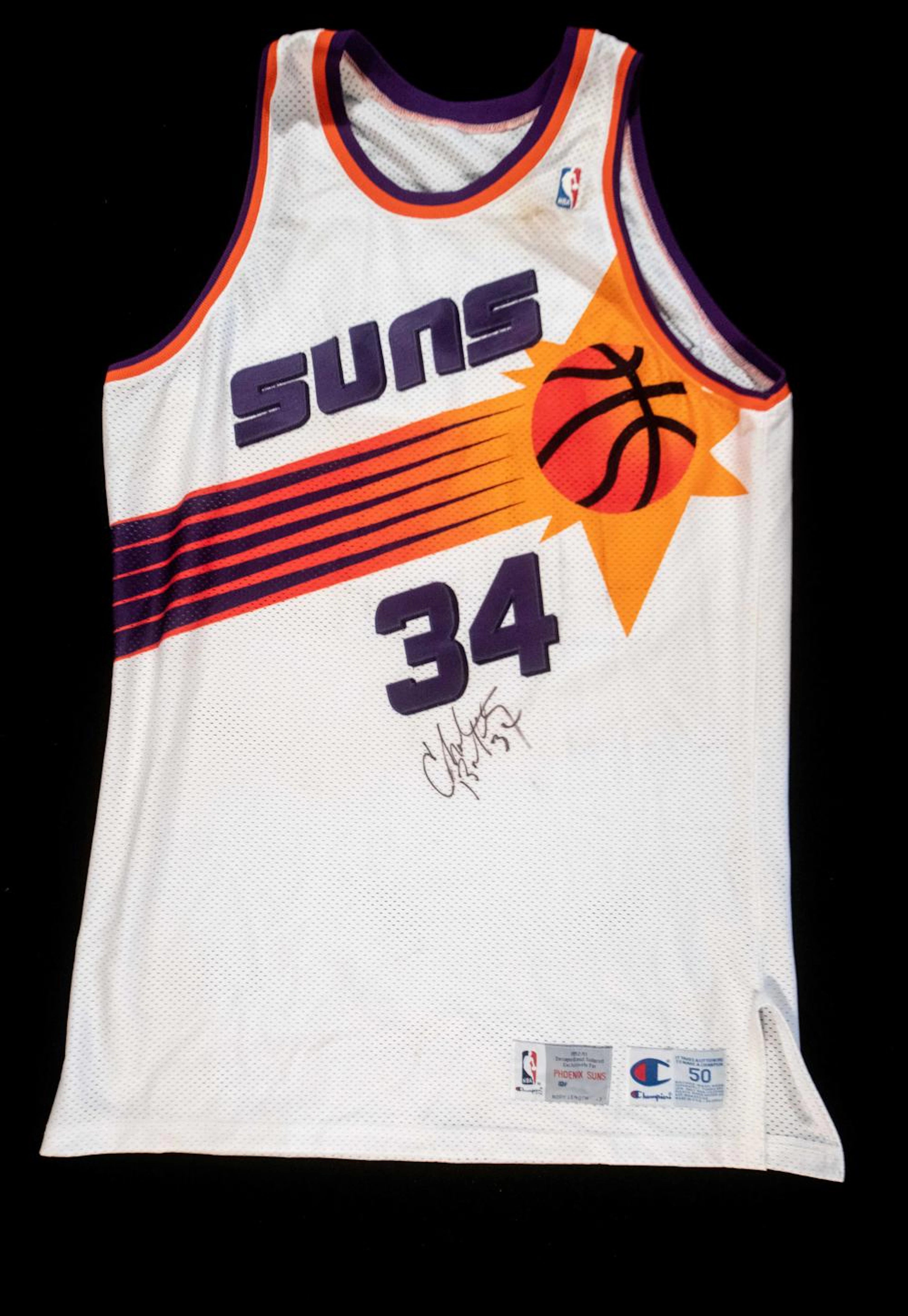1992-93 Charles Barkley autographed Phoenix Suns...