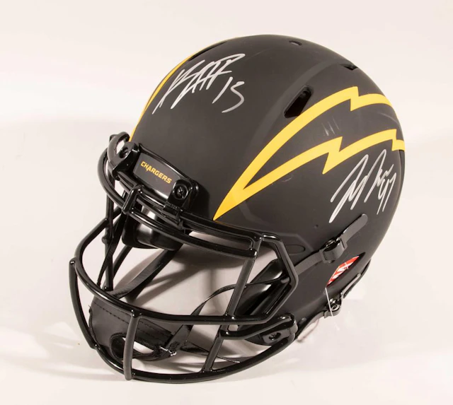 Keenan Allen and Joey Bosa autographed Los Angeles...