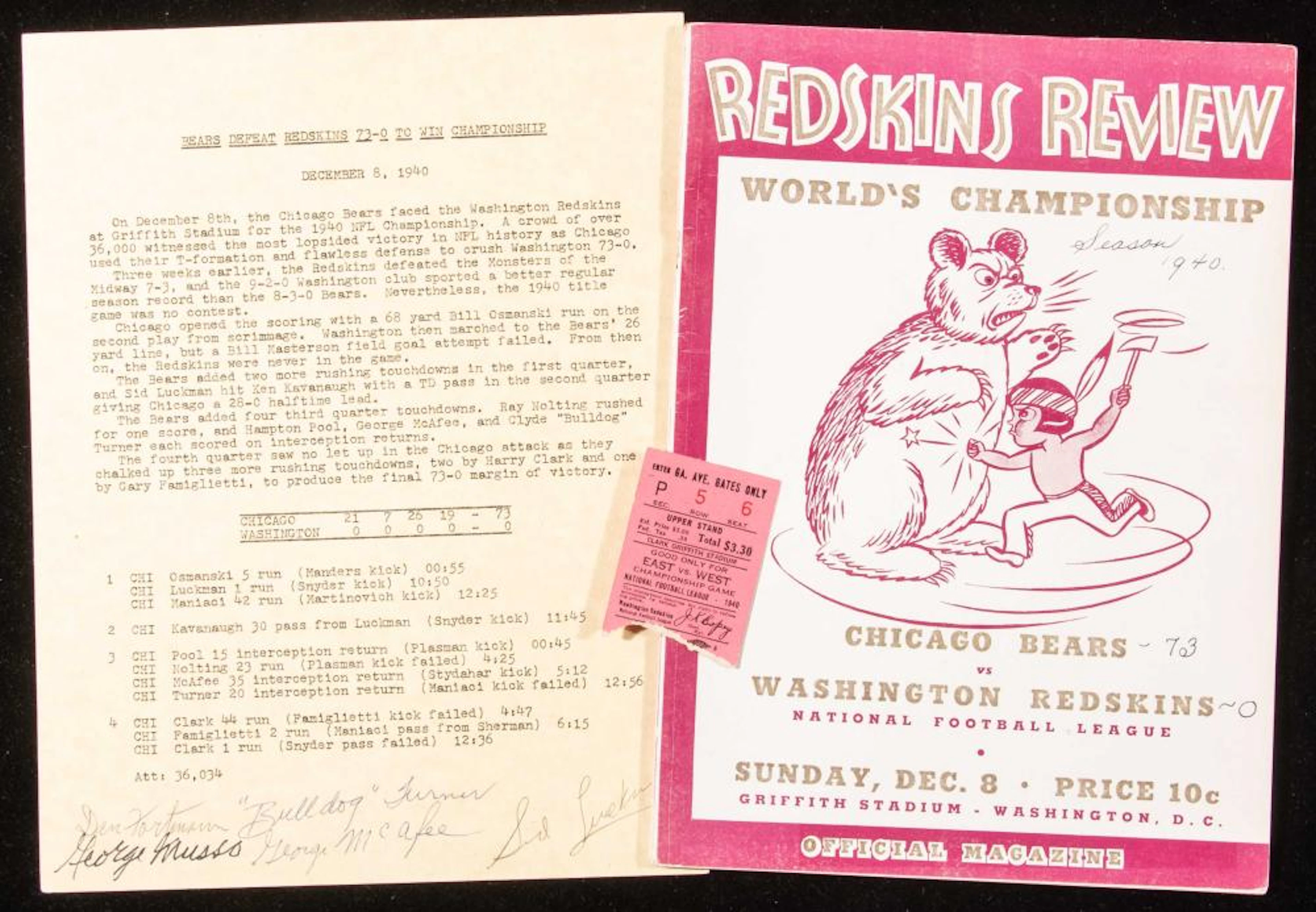 1940 Bears vs