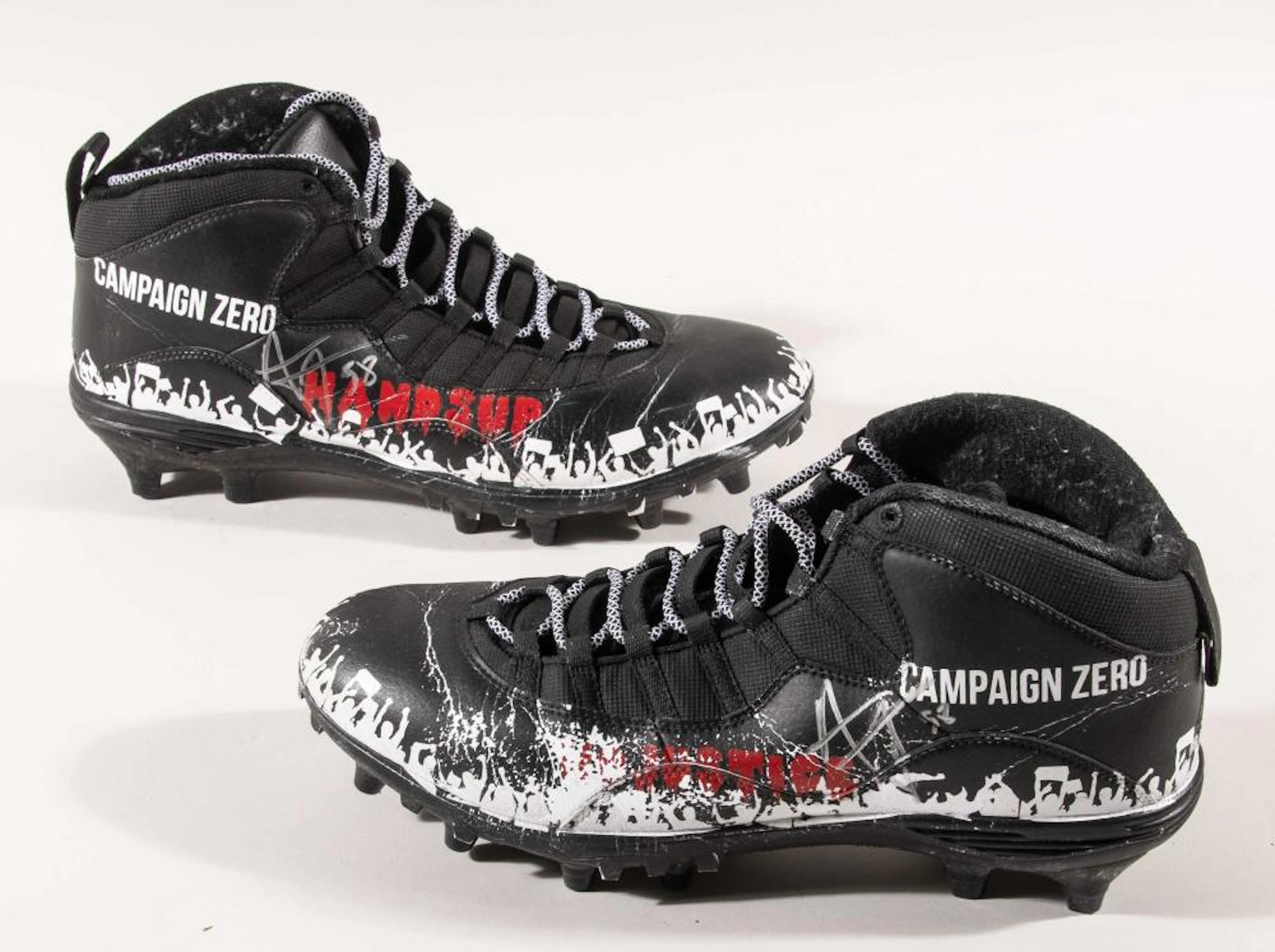 Anfernee Jennings autographed 2020 pre-game worn My Cause My Cleats.