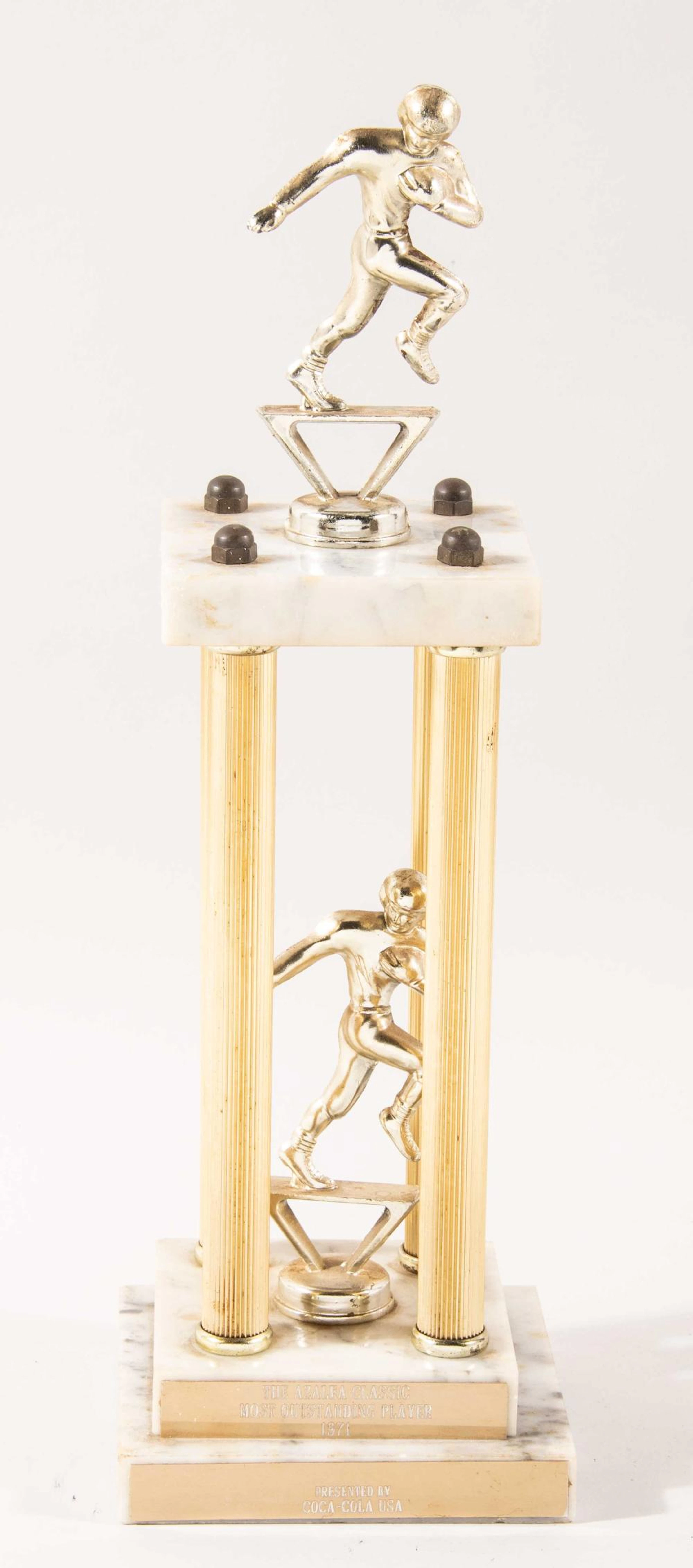 1971 Walter Payton Azalea Classic "Most Outstanding Player" trophy.