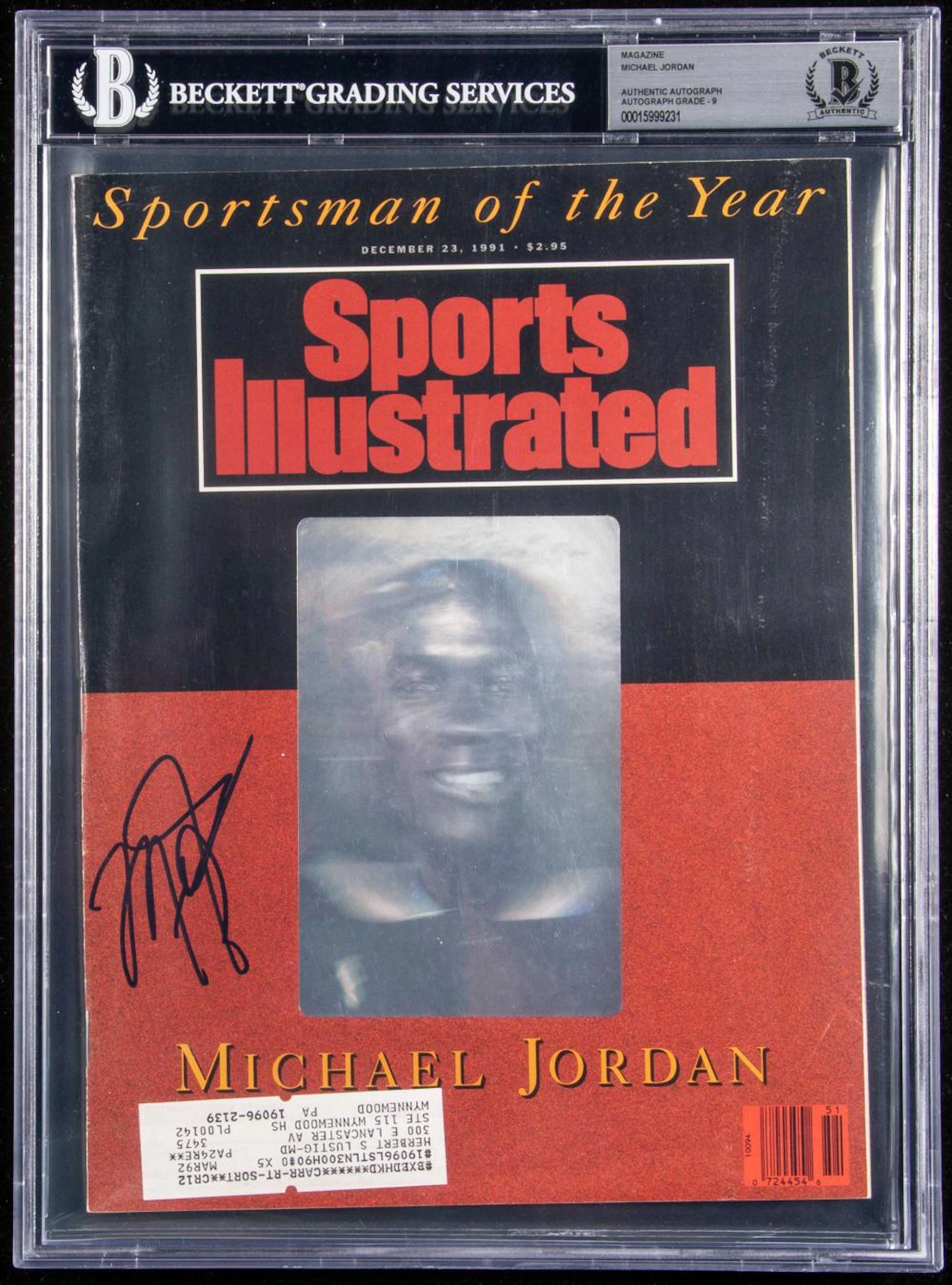 Michael Jordan autographed December 23