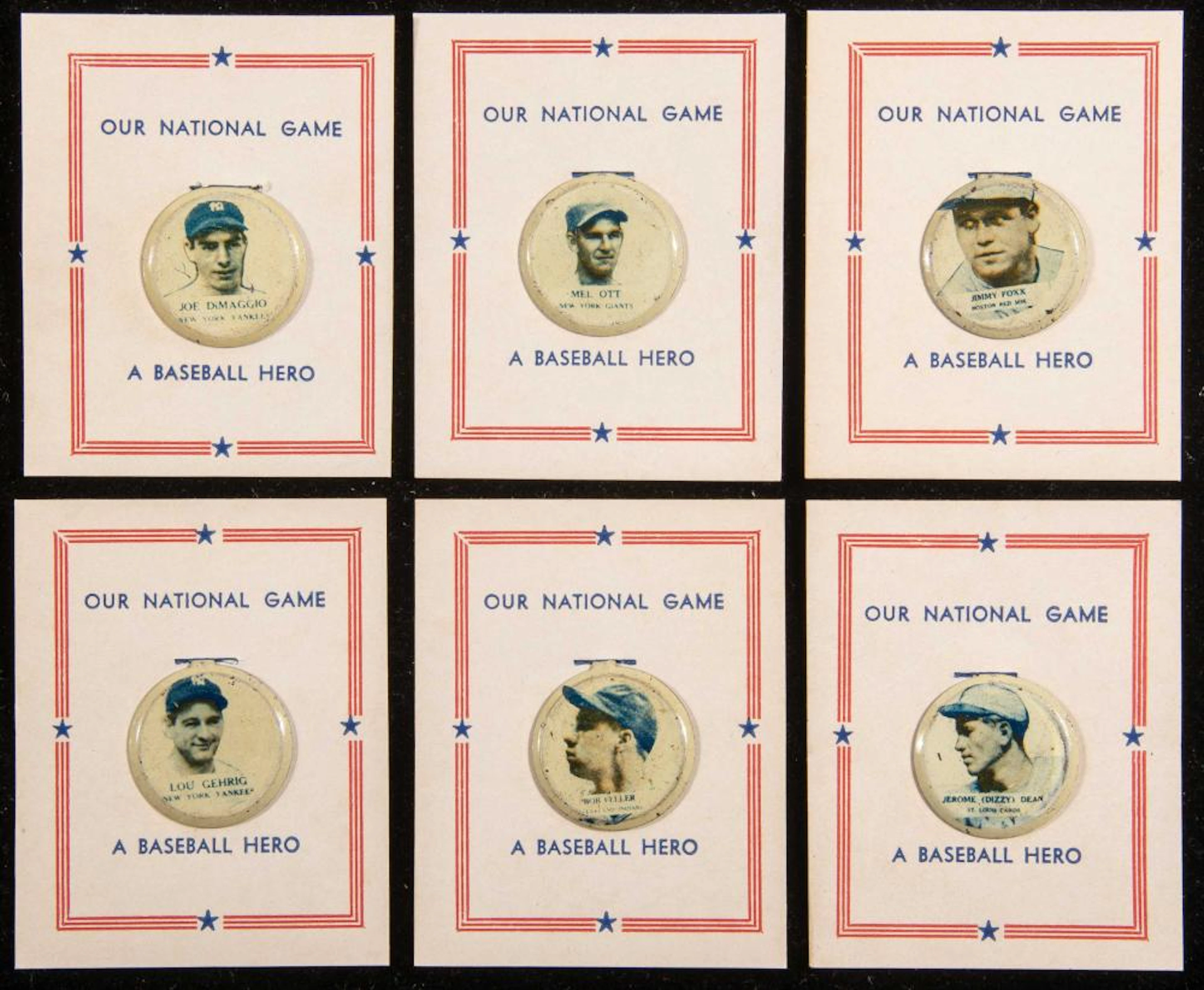 1938 PM8 Our National Game pins complete set (30).