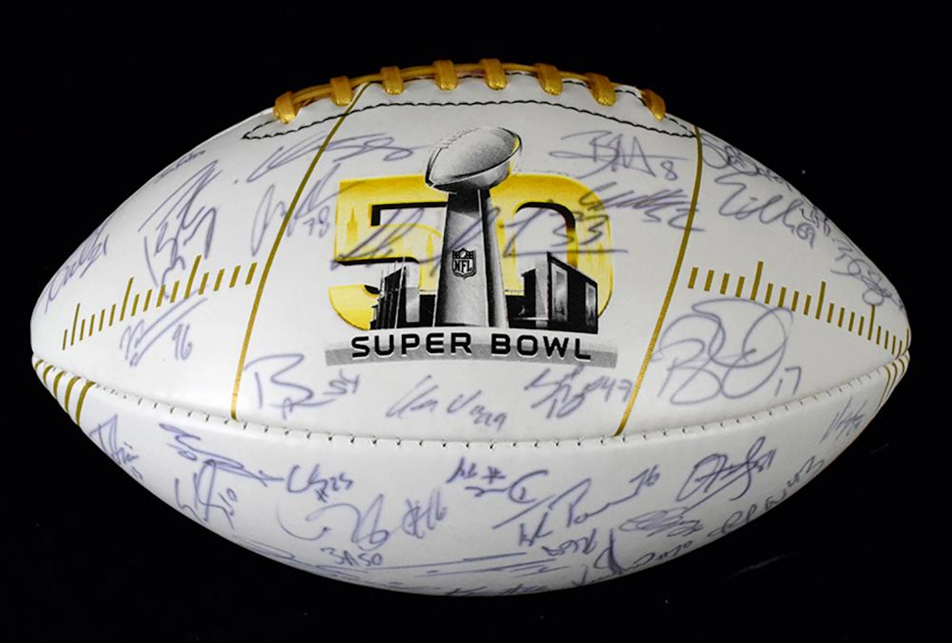 2016 Denver Broncos Super Bowl 50 autographed football.