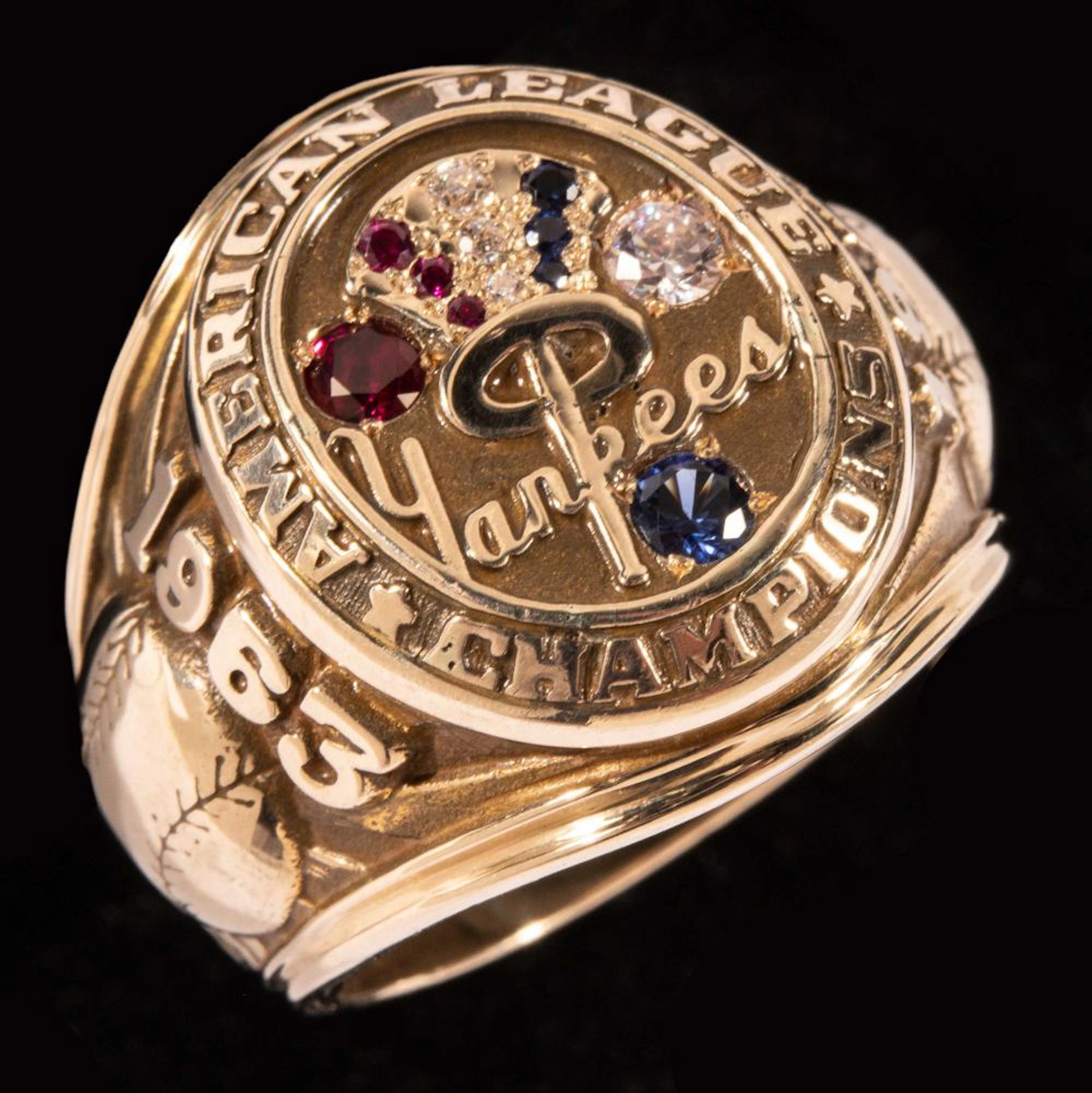 1963 New York Yankees American League Championship salesman sample ring.