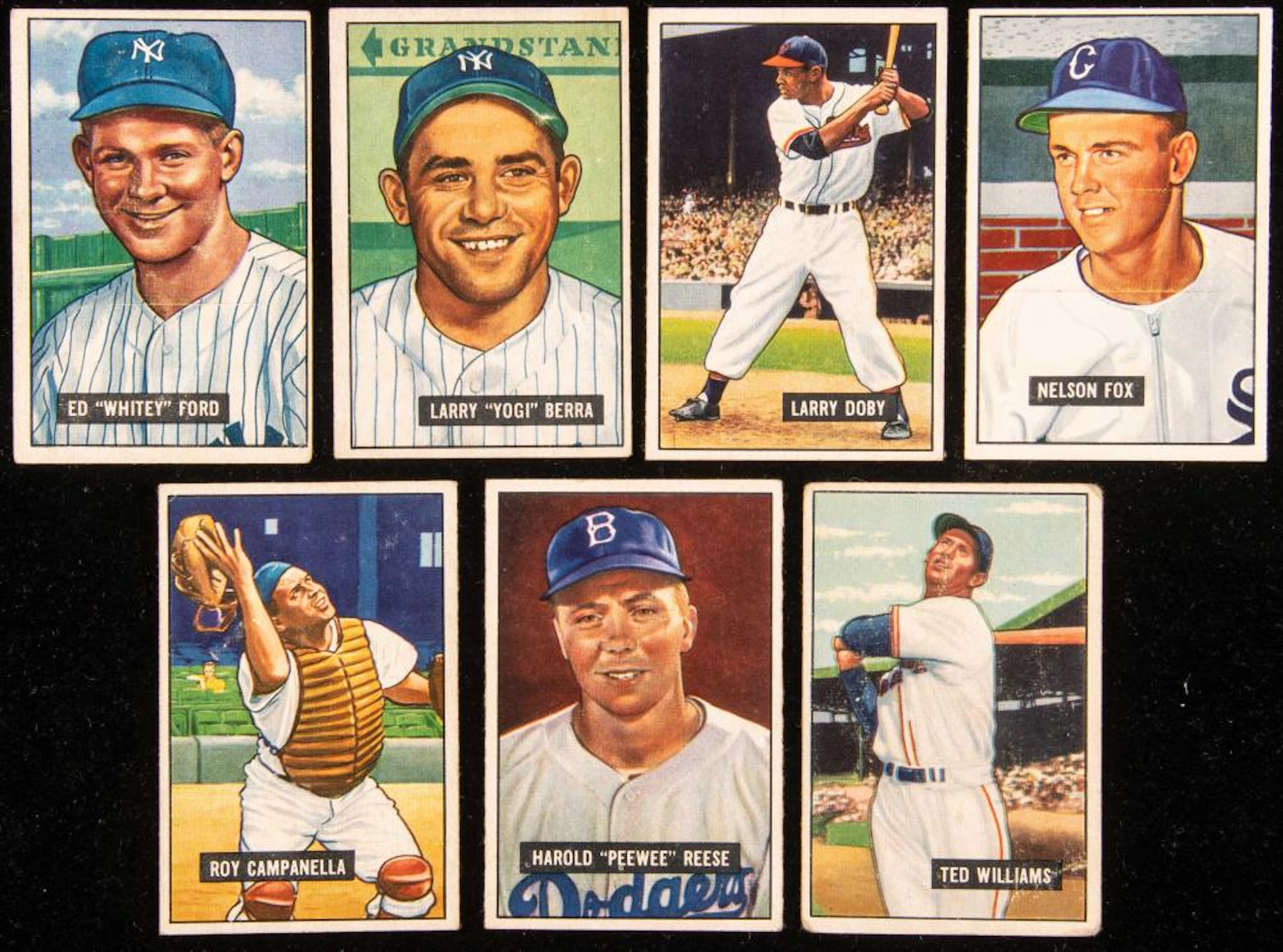 1951 Bowman baseball near complete set (322 of 324 cards).
